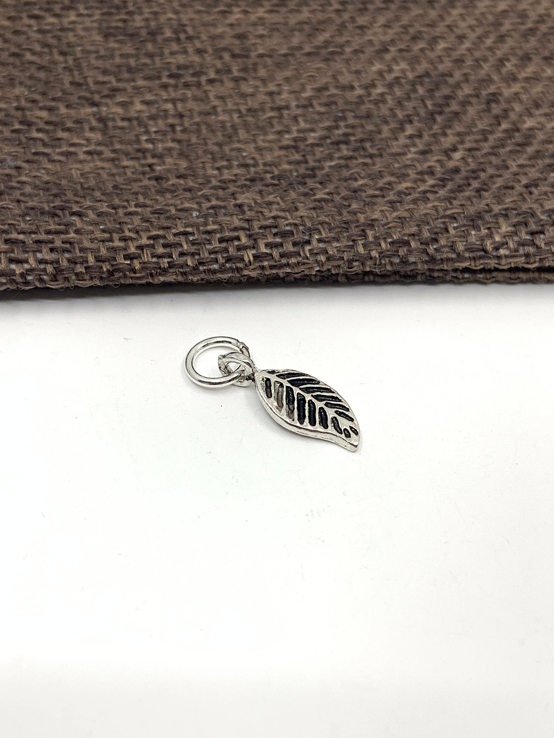Antique Silver Leaf Charm | Bellaire Wholesale