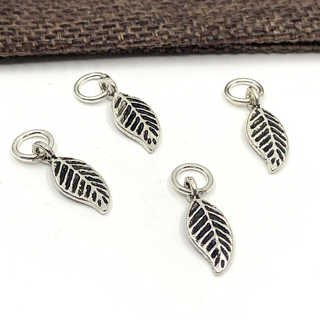 Antique Silver Leaf Charm | Bellaire Wholesale