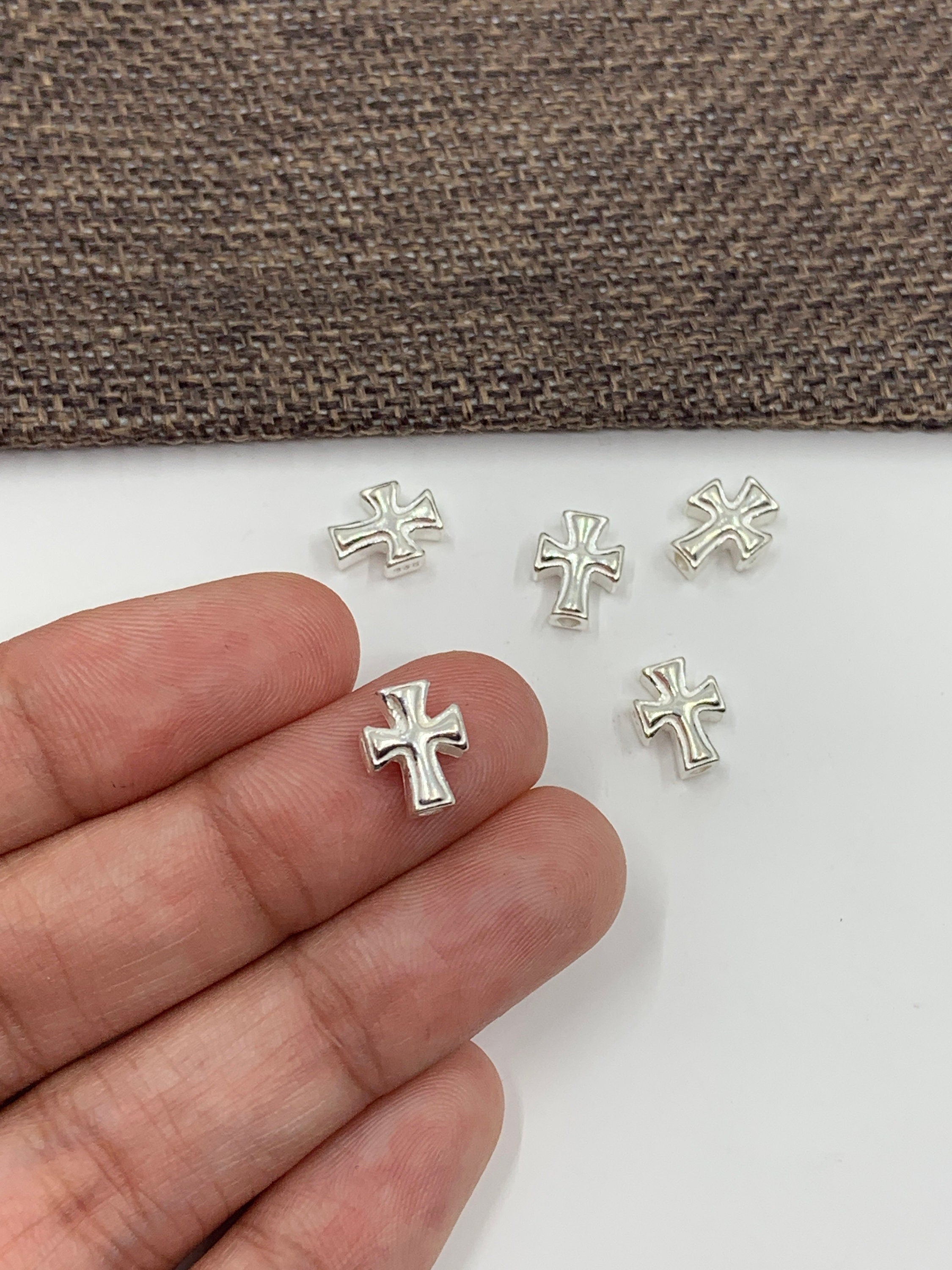 925 Sterling Silver Cross Bead | Bellaire Wholesale