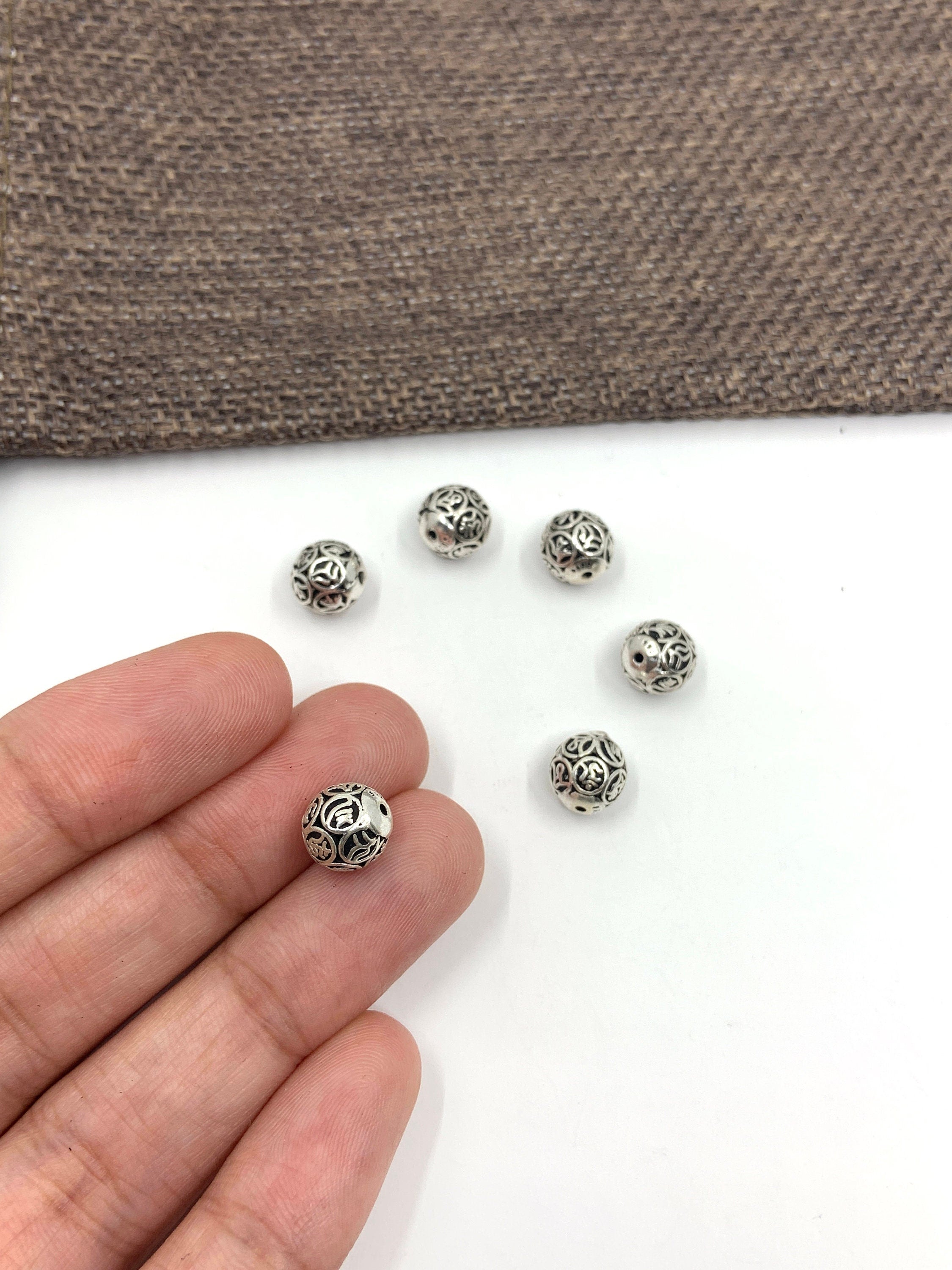 Antique Silver Tibetan Spacer beads | Bellaire Wholesale