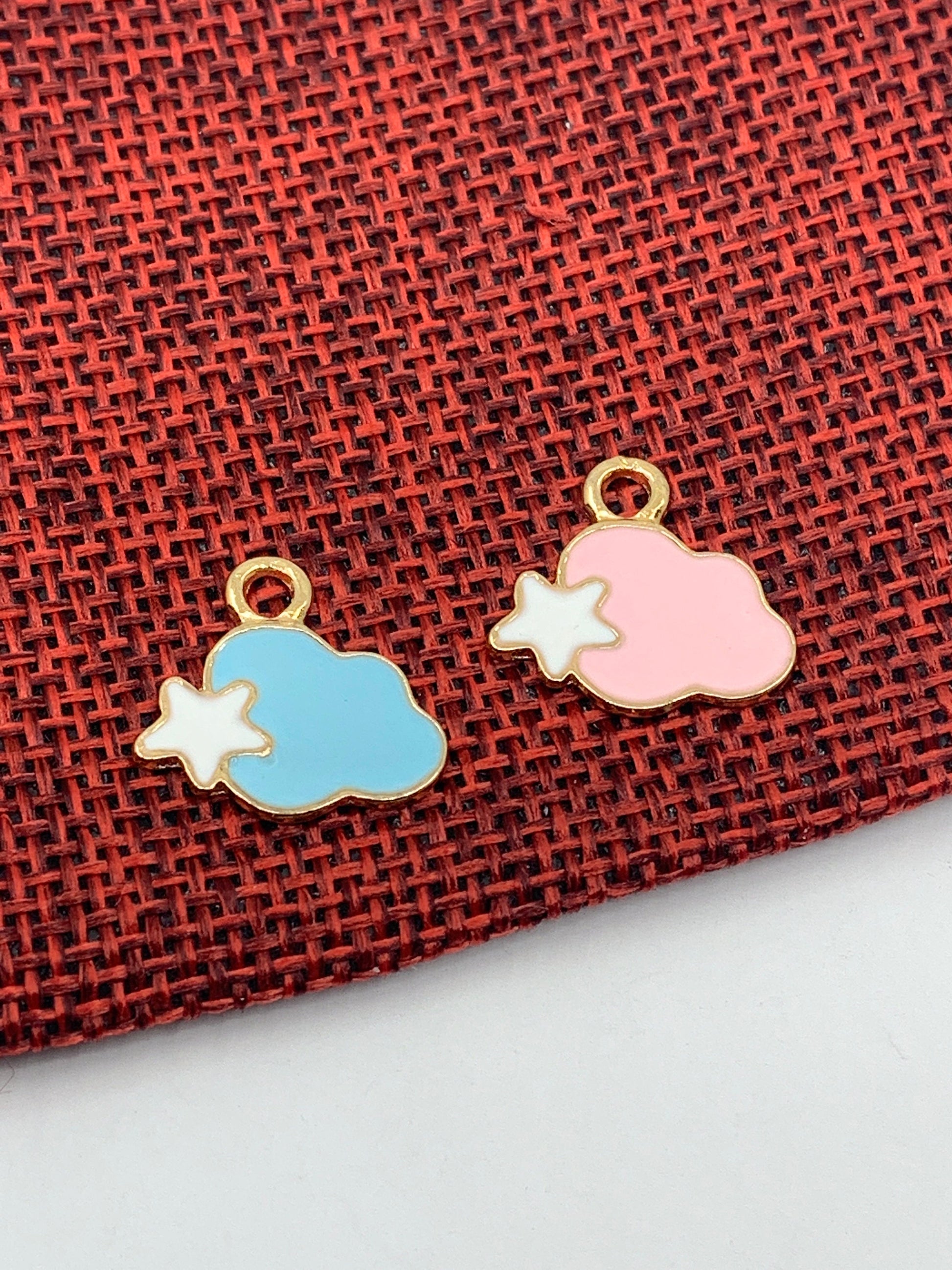 Cloud With Star Enamel Charm | Bellaire Wholesale