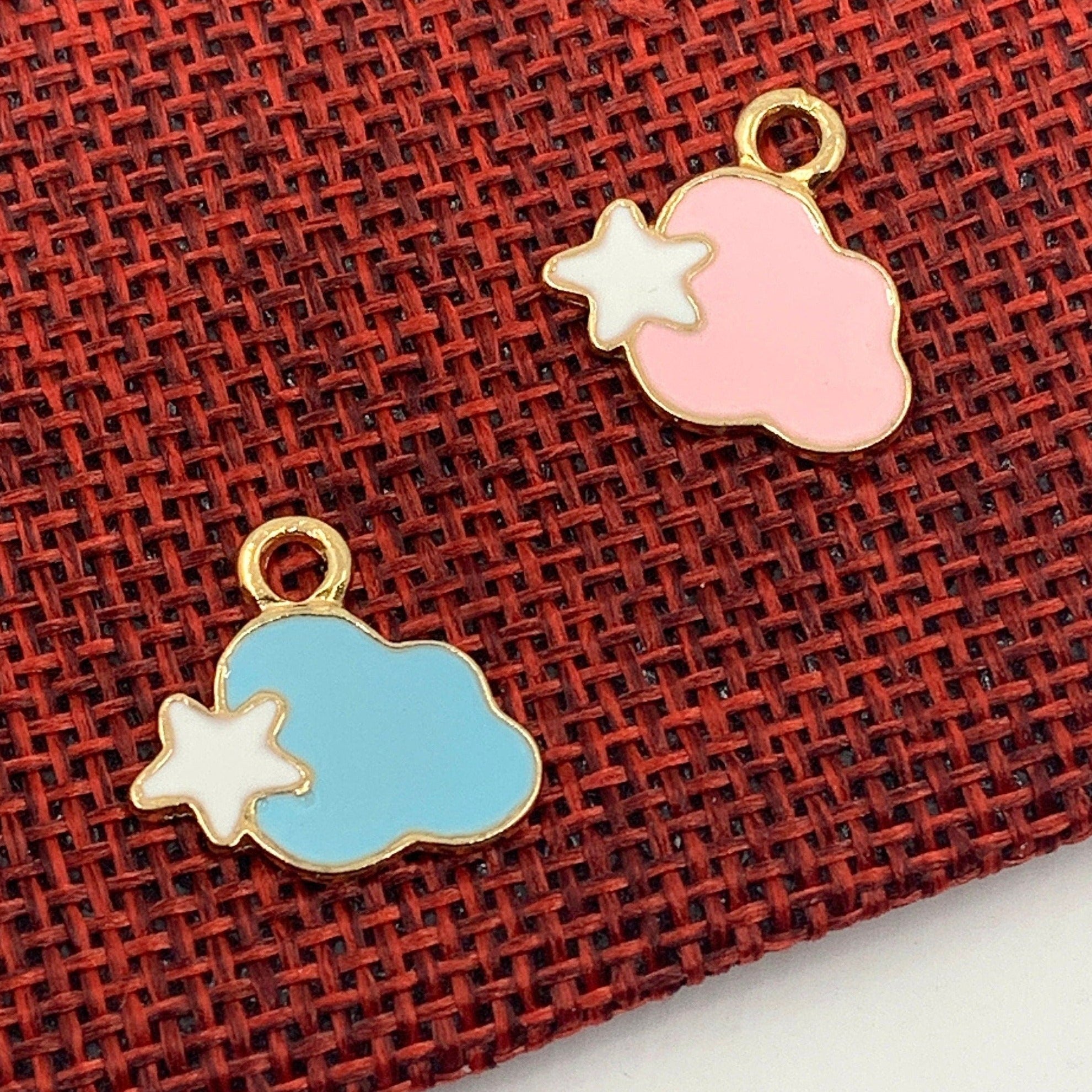 Cloud With Star Enamel Charm | Bellaire Wholesale