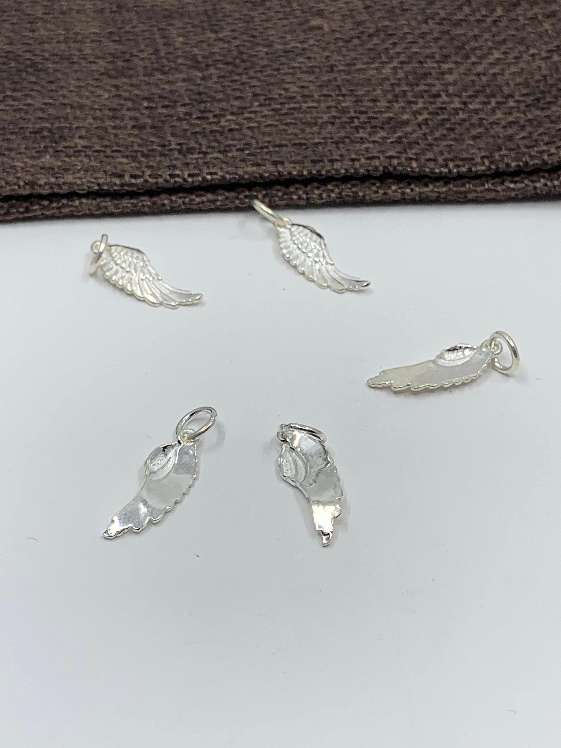 925 Sterling Silver Angel Wing Charm | Bellaire Wholesale