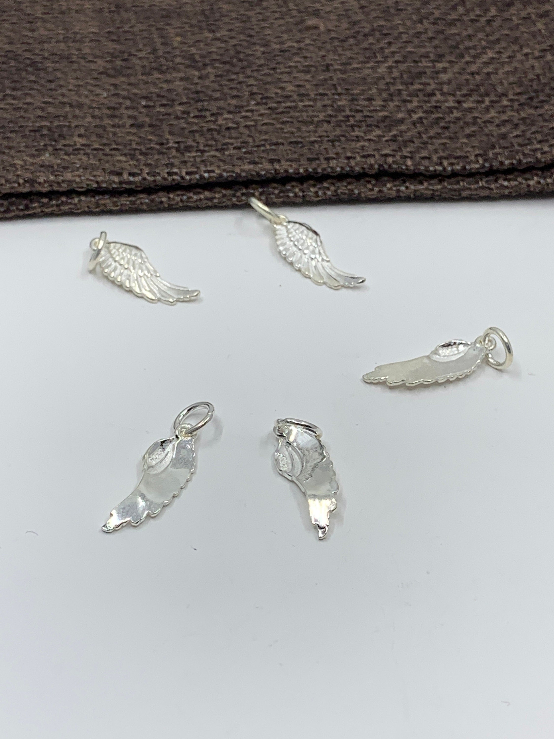 925 Sterling Silver Angel Wing Charm | Bellaire Wholesale