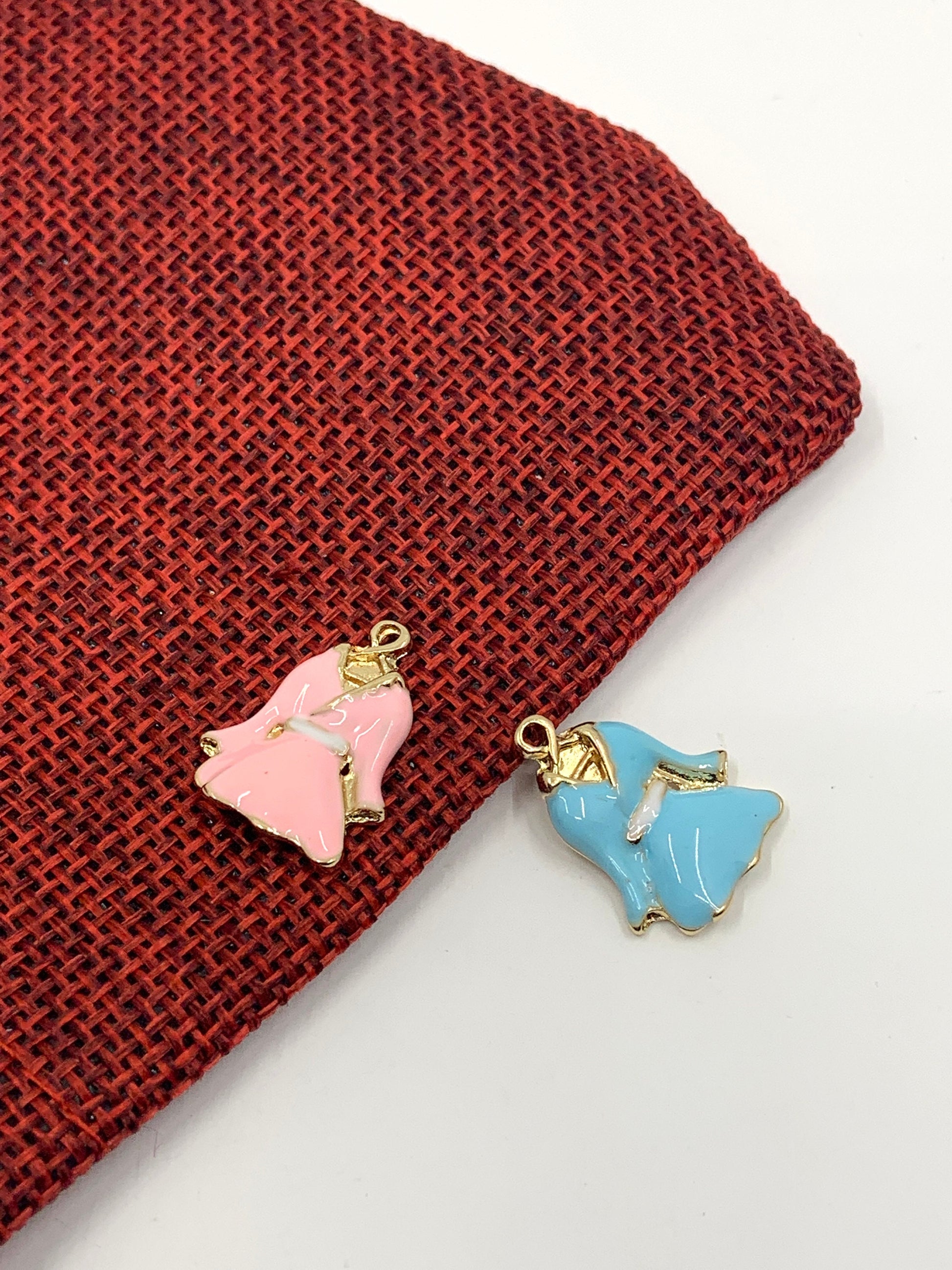 Pink Blue Dress Charm | Bellaire Wholesale