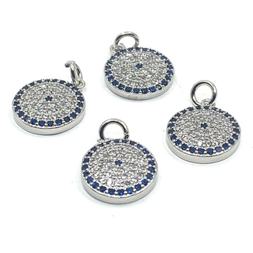 Round Blue Evil Eye Charm | Bellaire Wholesale