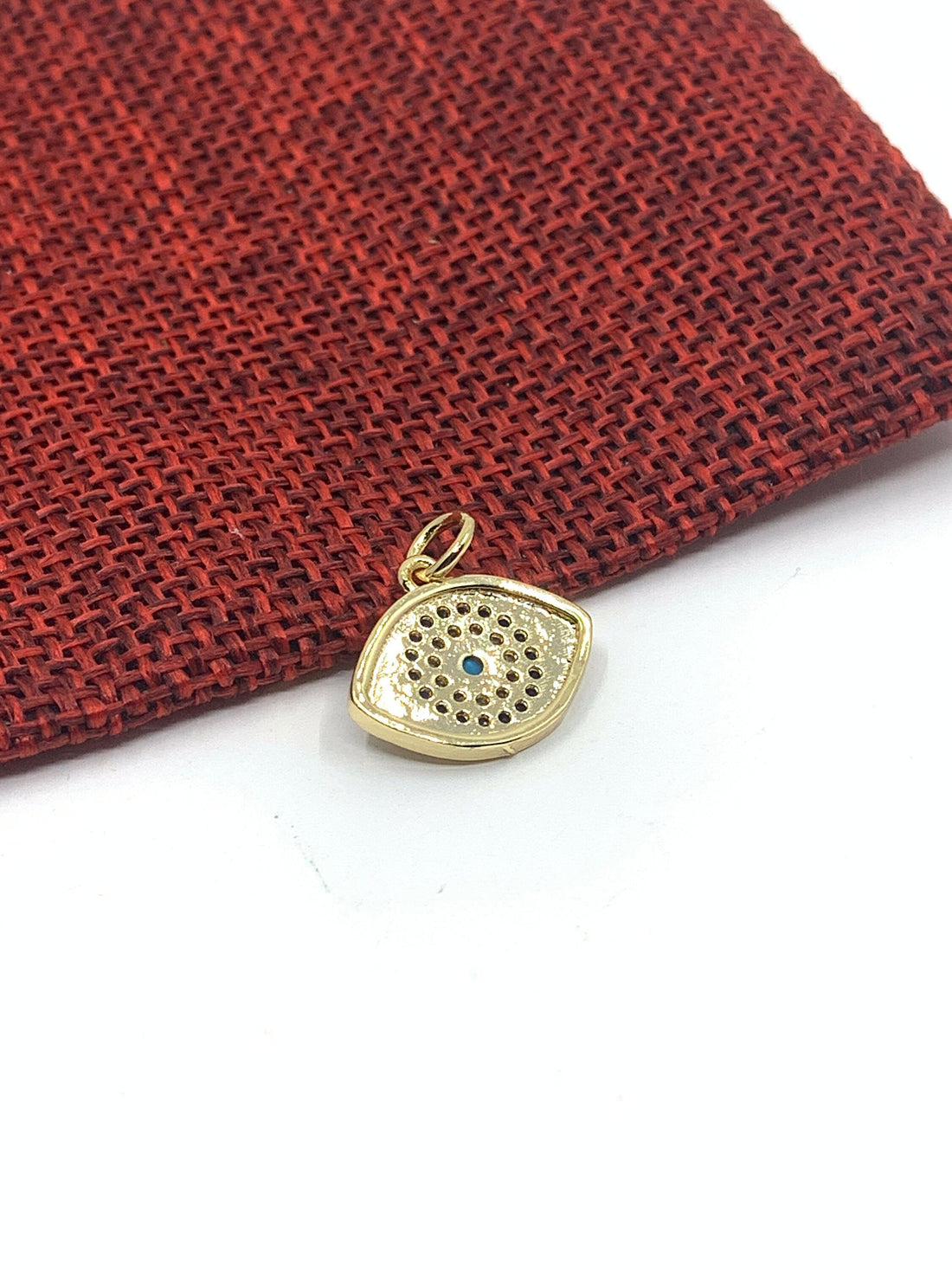18k gold Evil Eye Pendant, Micro pave | Bellaire Wholesale