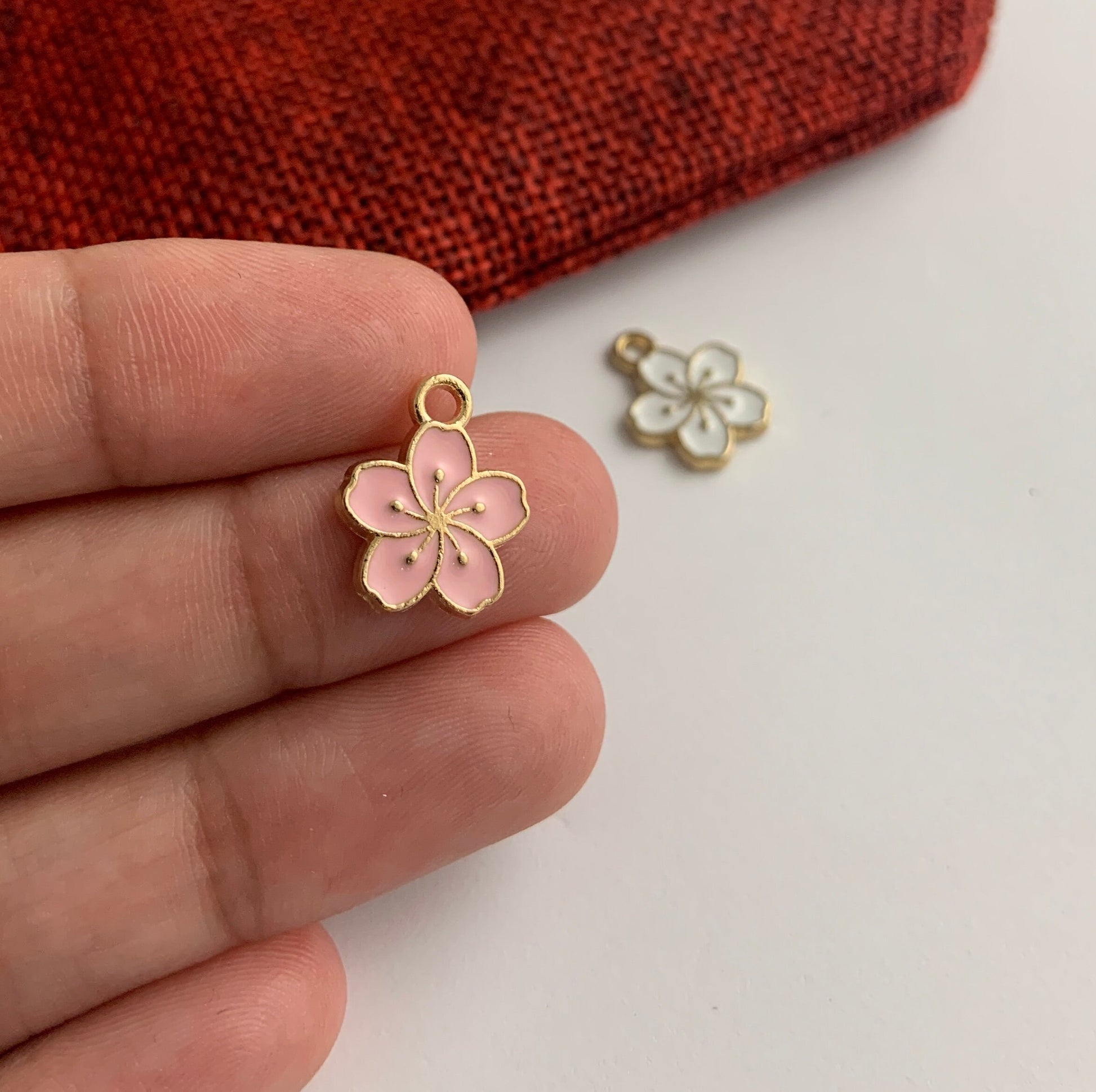  Alloy Enamel Flower Charm | Bellaire Wholesale