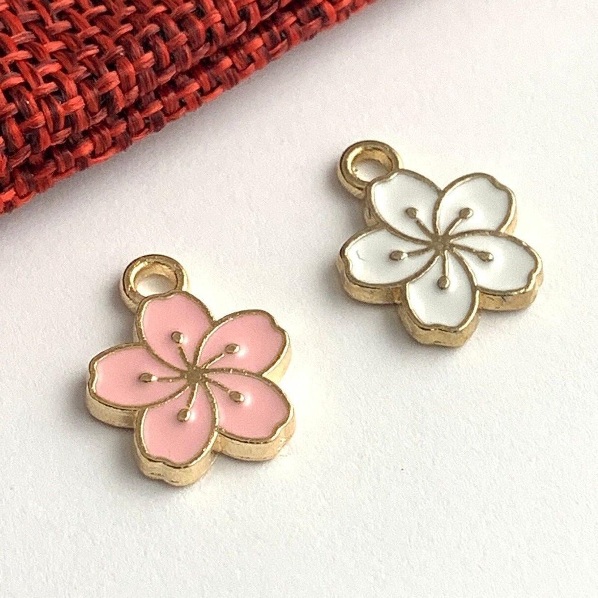  Alloy Enamel Flower Charm | Bellaire Wholesale