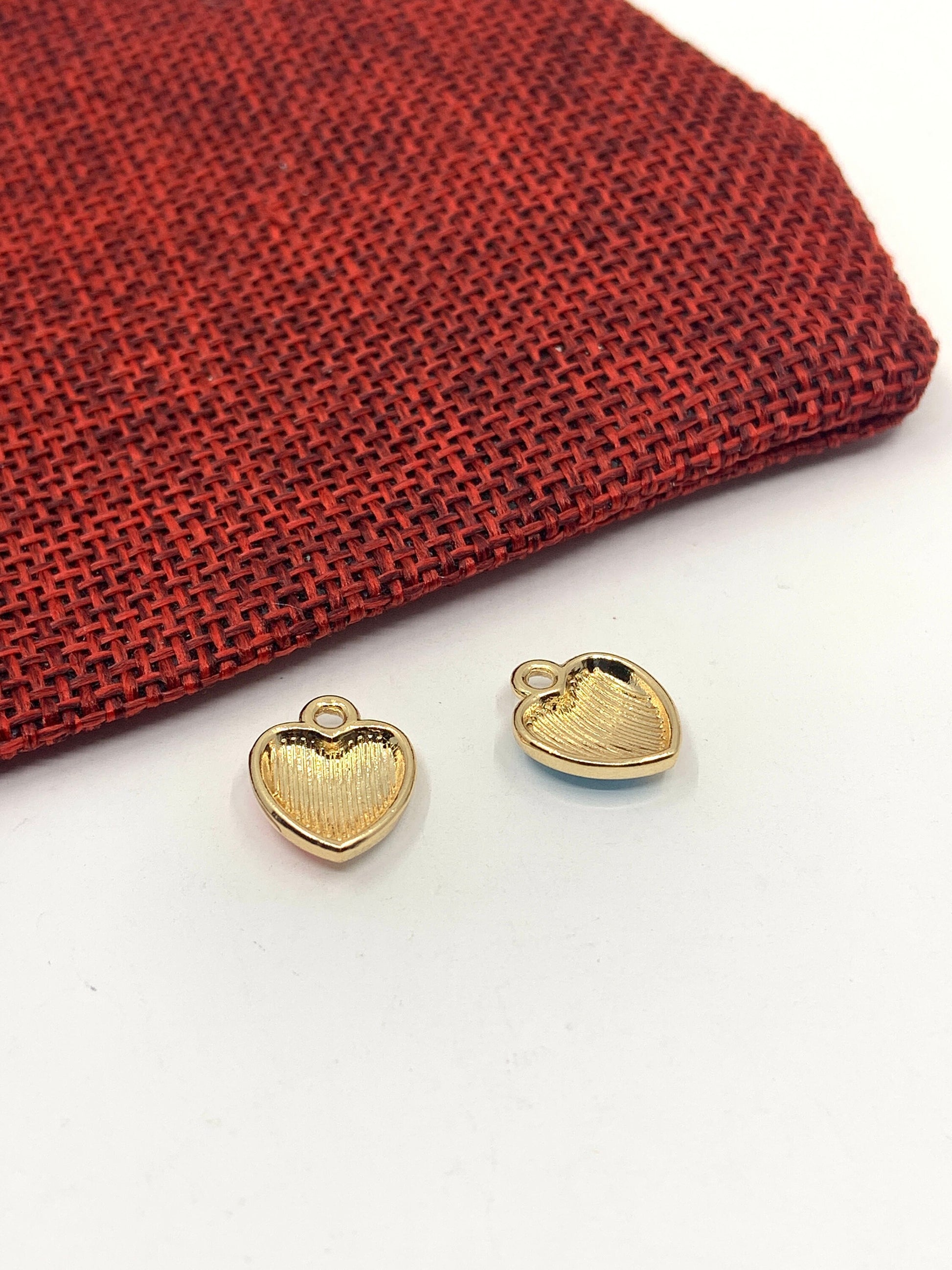 Enamel Heart Charm, 2 colors | Bellaire Wholesale