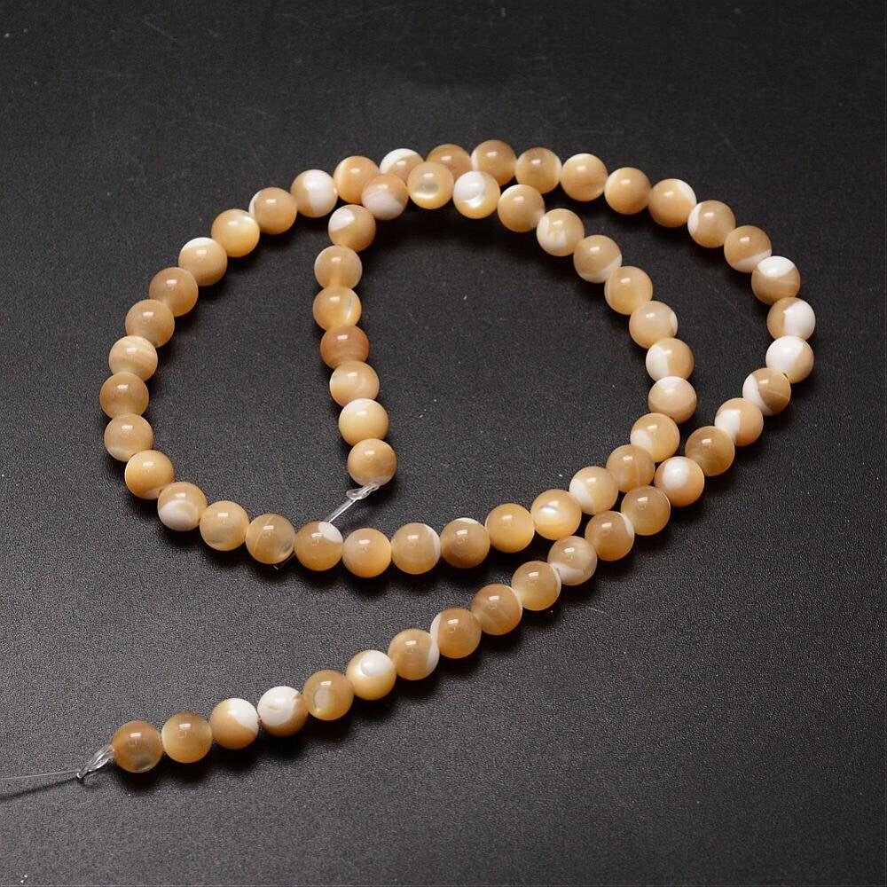 Caramel Mother of Pearl Beads | Bellaire Wholesale