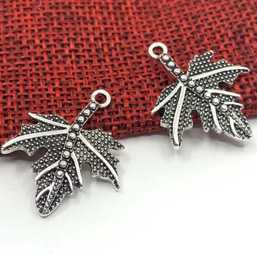 Antique Silver Leaf Charm | Bellaire Wholesale