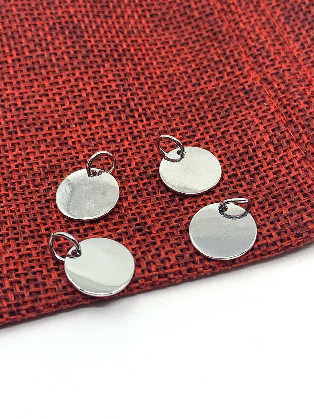 Evil Eye Coin Charm, Rhodium plated | Bellaire Wholesale