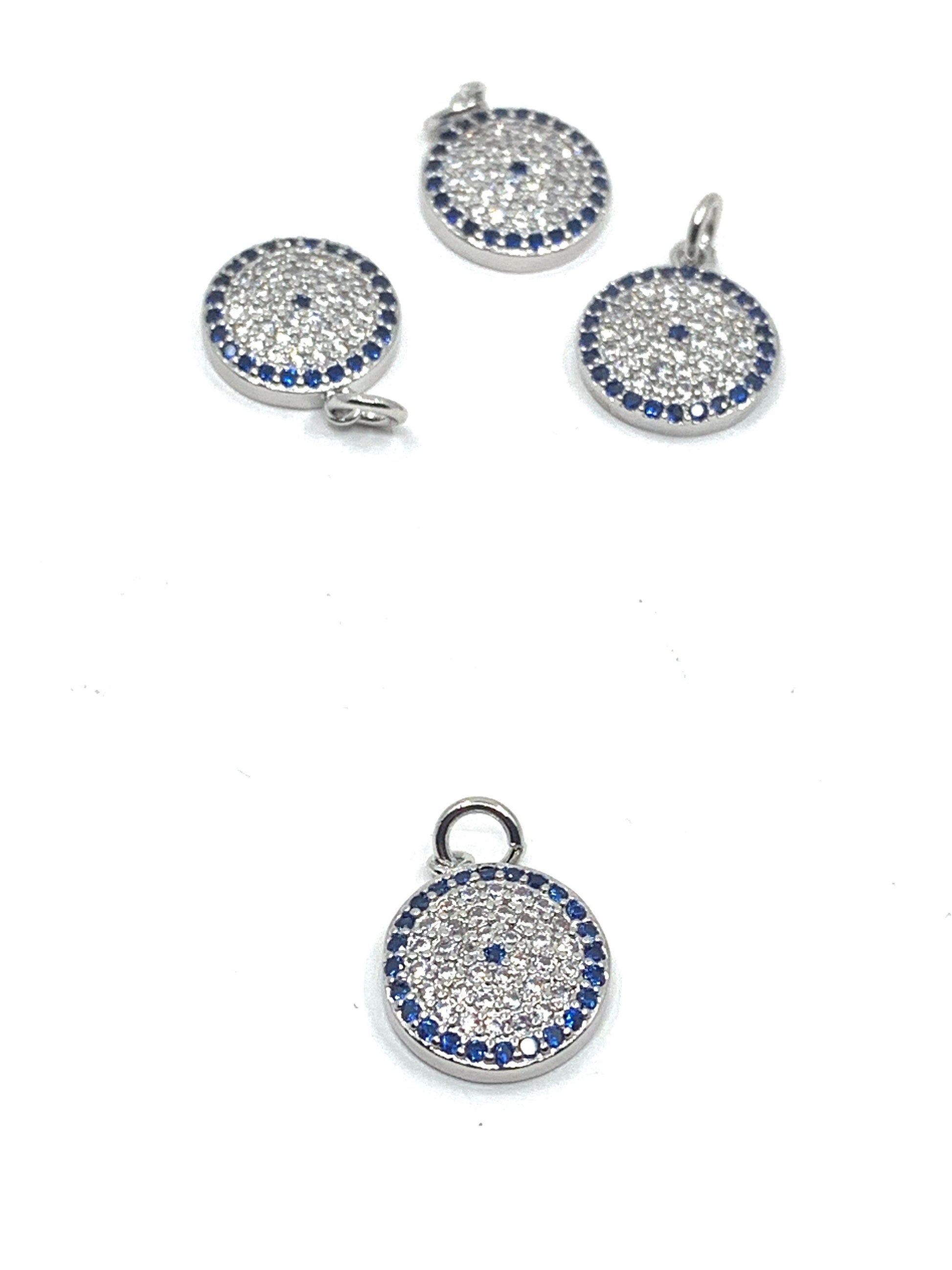 Round Blue Evil Eye Charm | Bellaire Wholesale