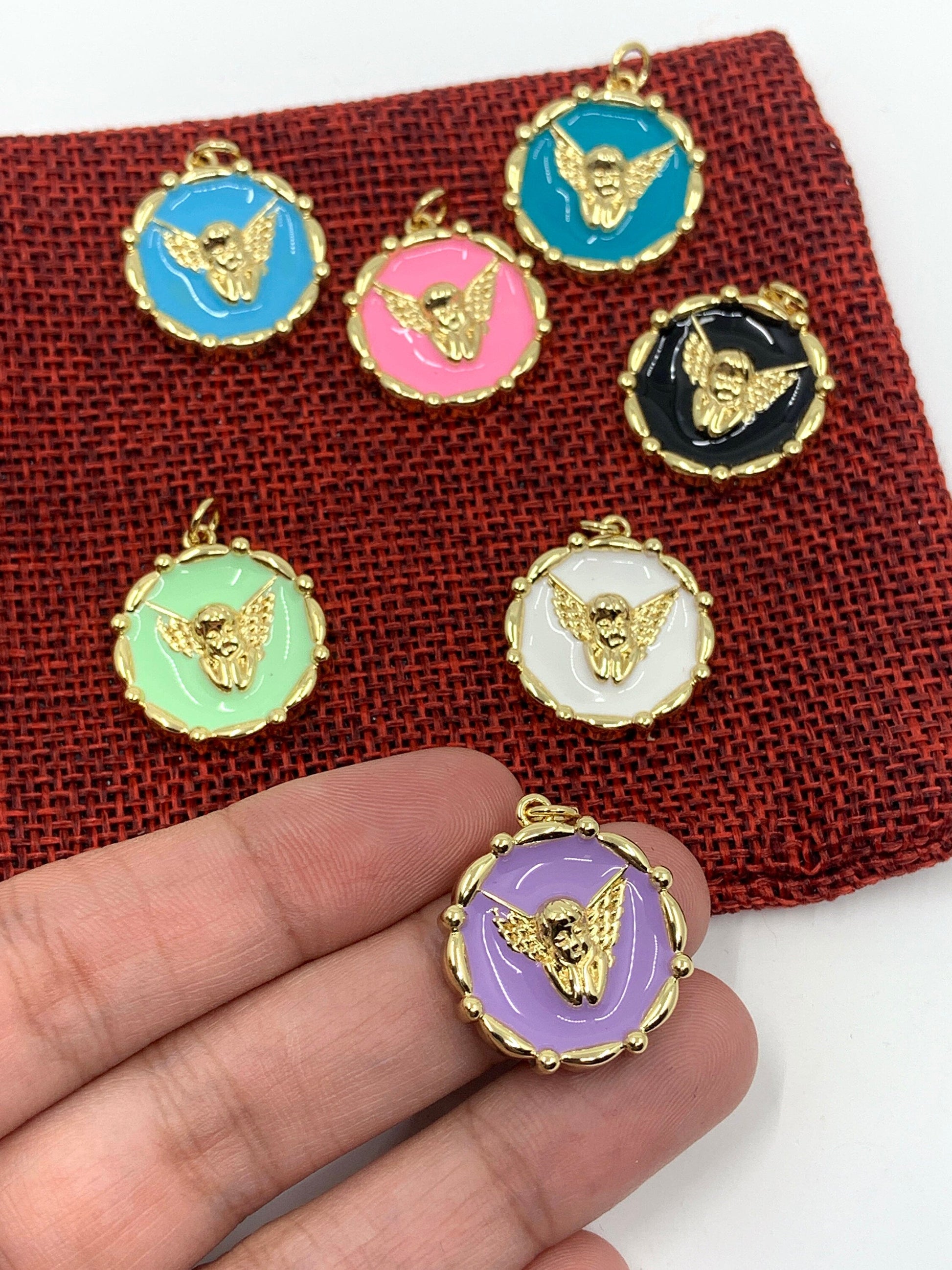 Guardian Angel Charm, 7 colors | Bellaire Wholesale