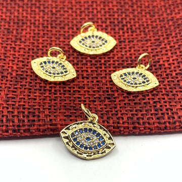 Evil eye gold charm | Bellaire Wholesale