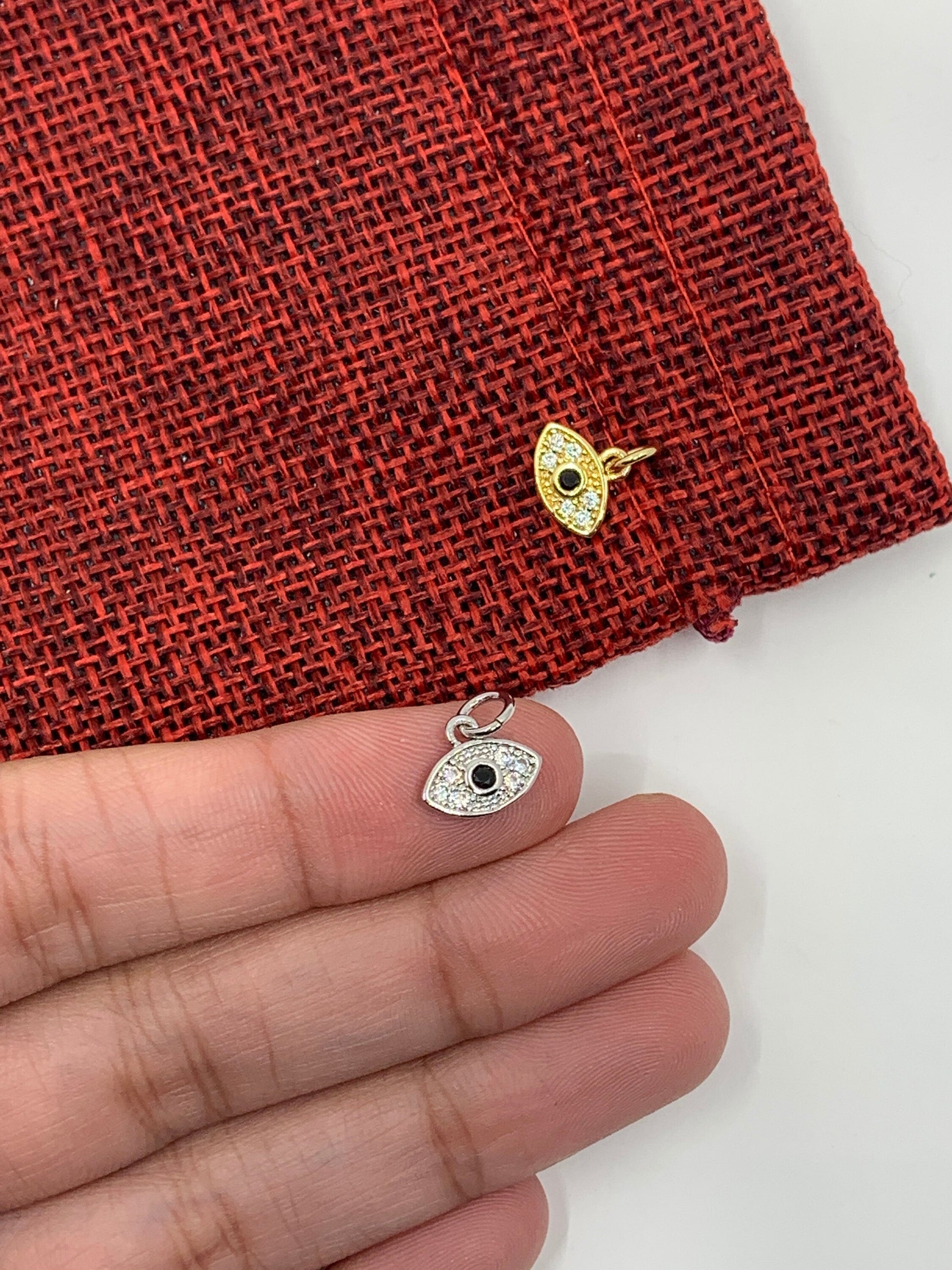 Tiny Evil Eye Shape Charm | Bellaire Wholesale