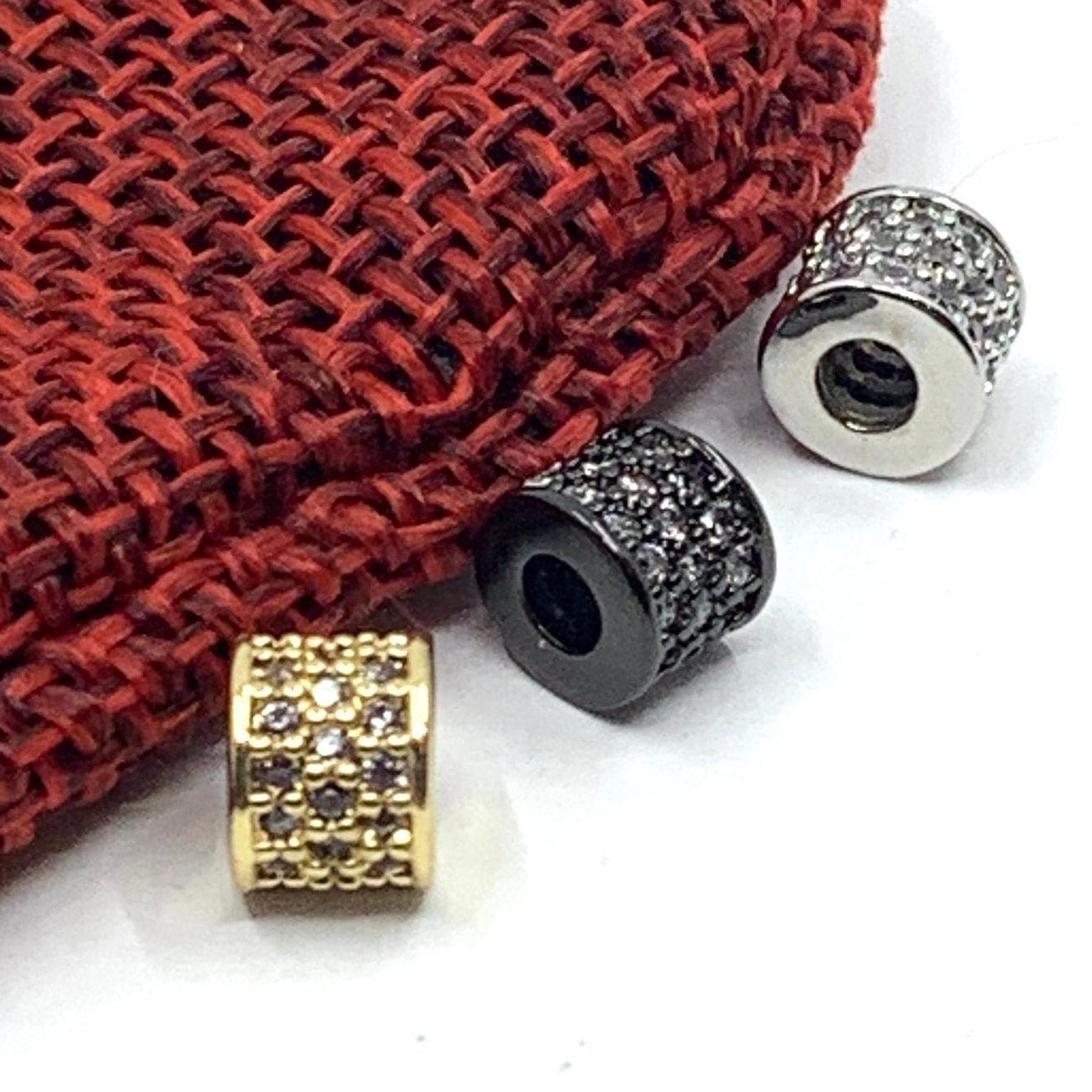 Spacer beads, Cubic Zirconia spacer | Bellaire Wholesale