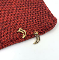 Half Moon Gold Charm, Crescent Moon | Bellaire Wholesale