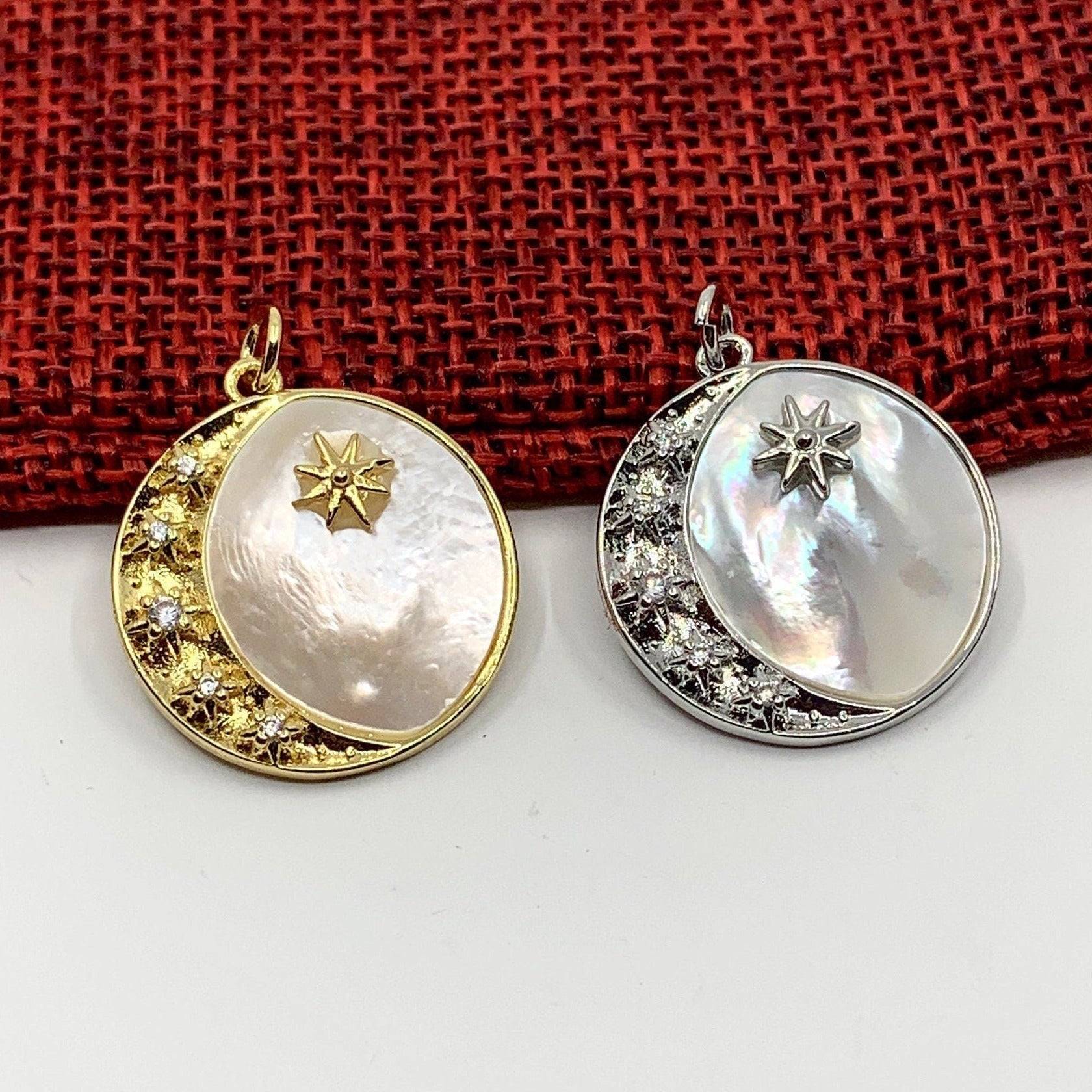 Shell pearl Moon Star pendant | Bellaire Wholesale