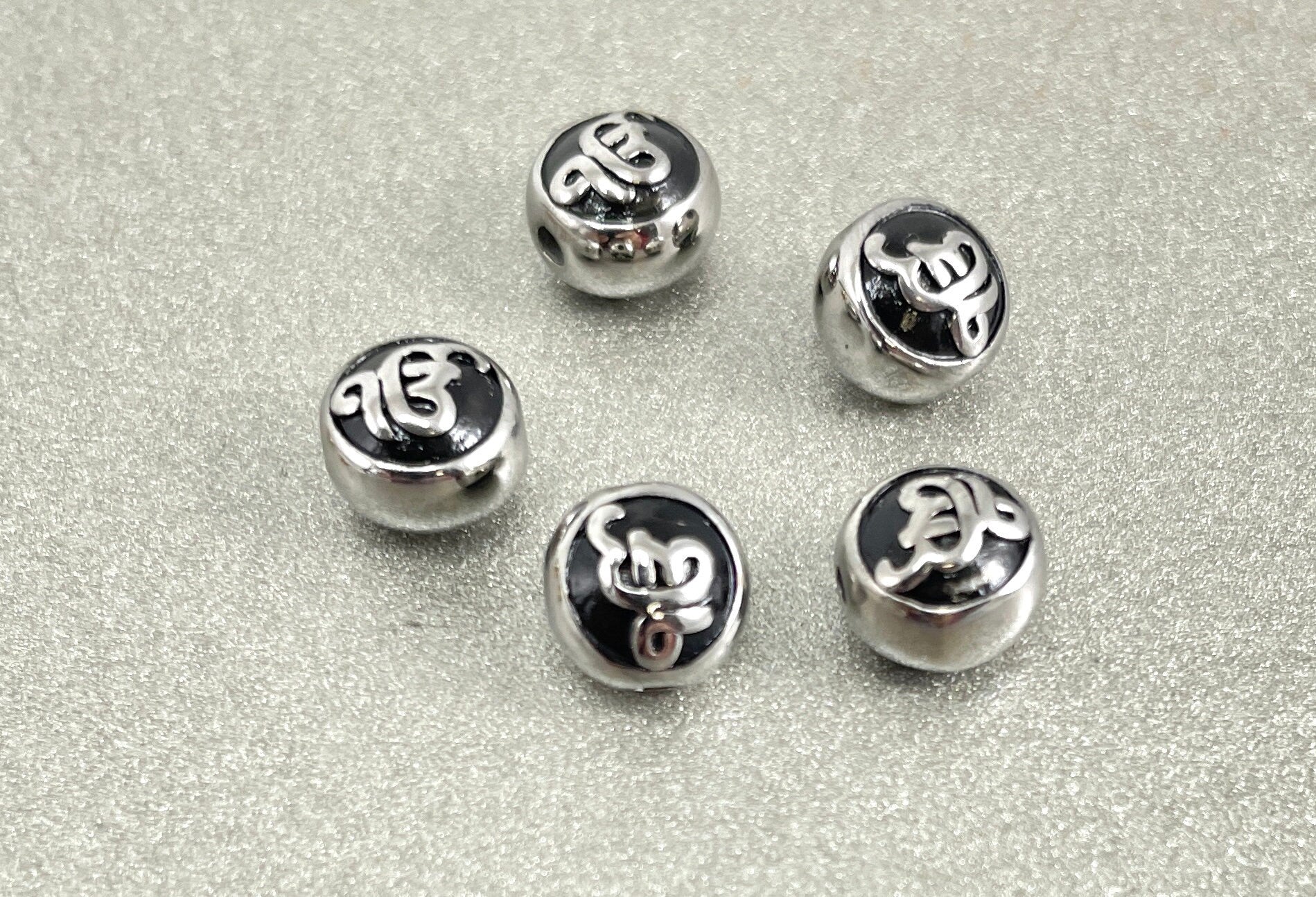 Stainless Steel Ek Onkar Bead | Bellaire Wholesale