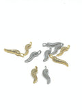 CZ Micro Pave Cornicello Charms | Bellaire Wholesale