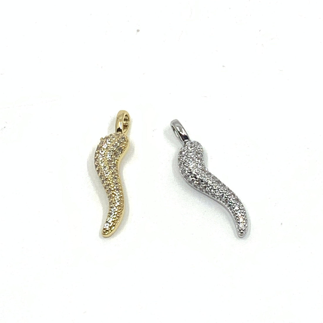CZ Micro Pave Cornicello Charms | Bellaire Wholesale
