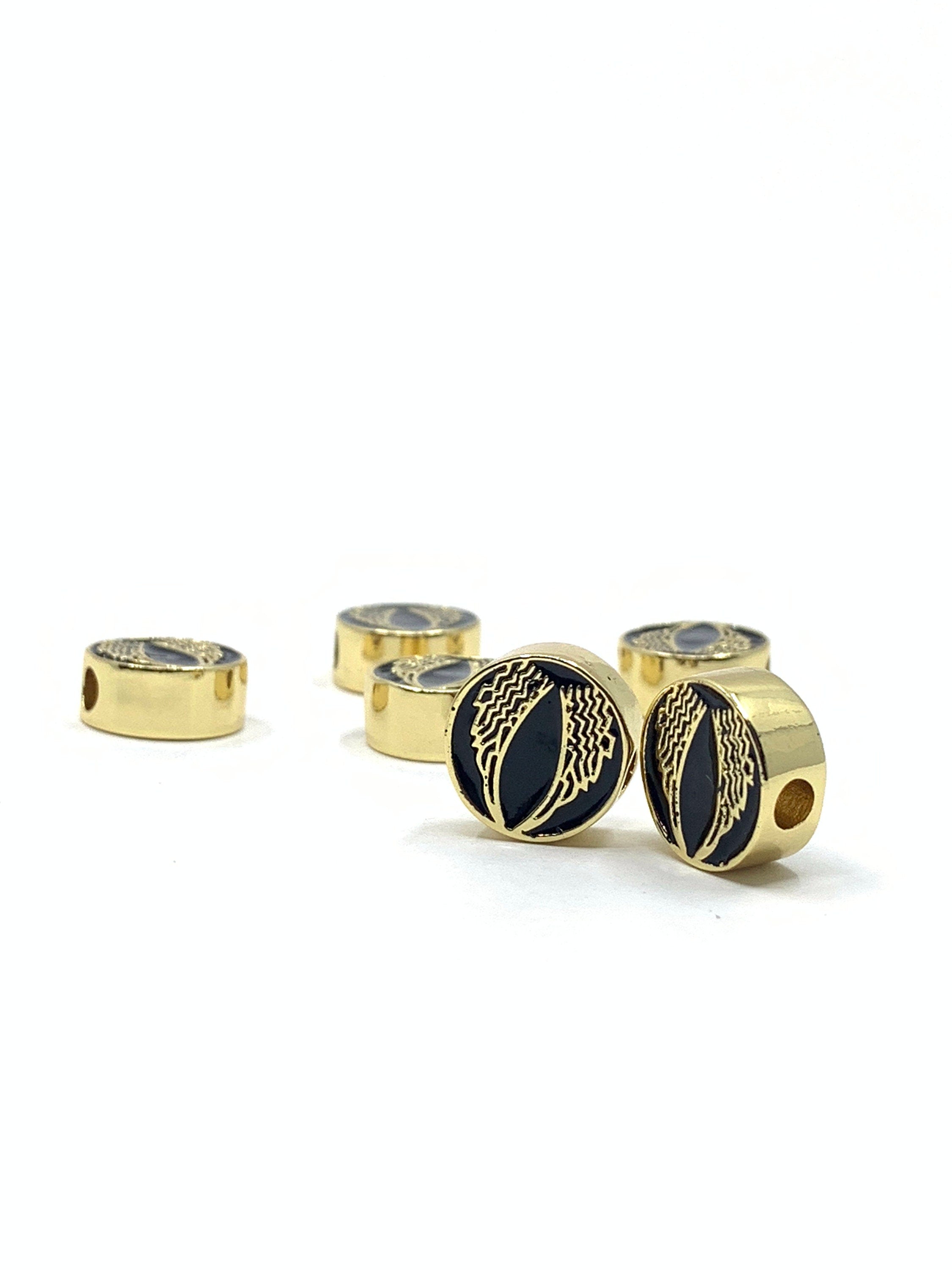 11mm Enamel Angel Wing Beads | Bellaire Wholesale