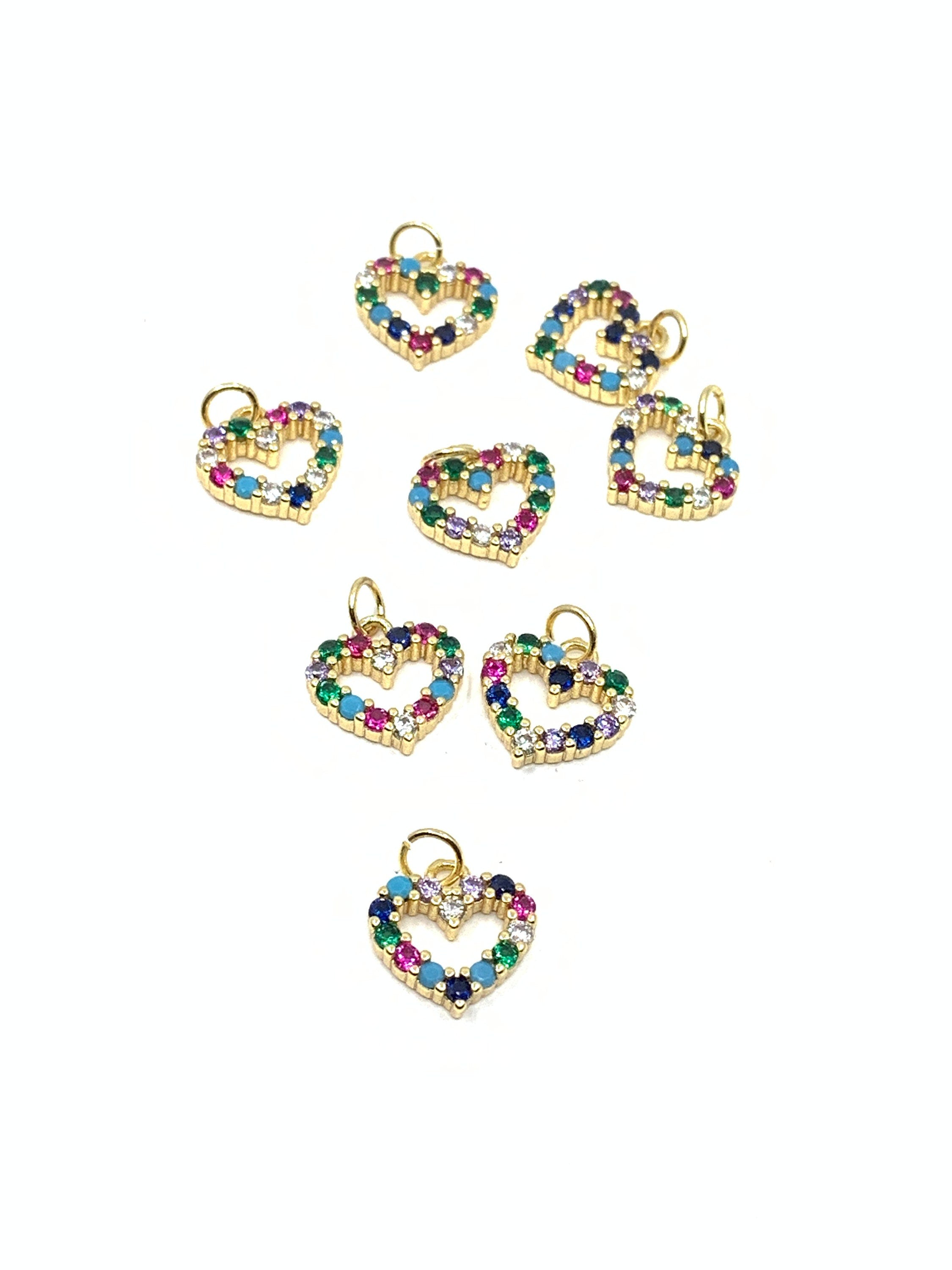 Heart of Colors: Cubic Zirconia Heart Pendant
