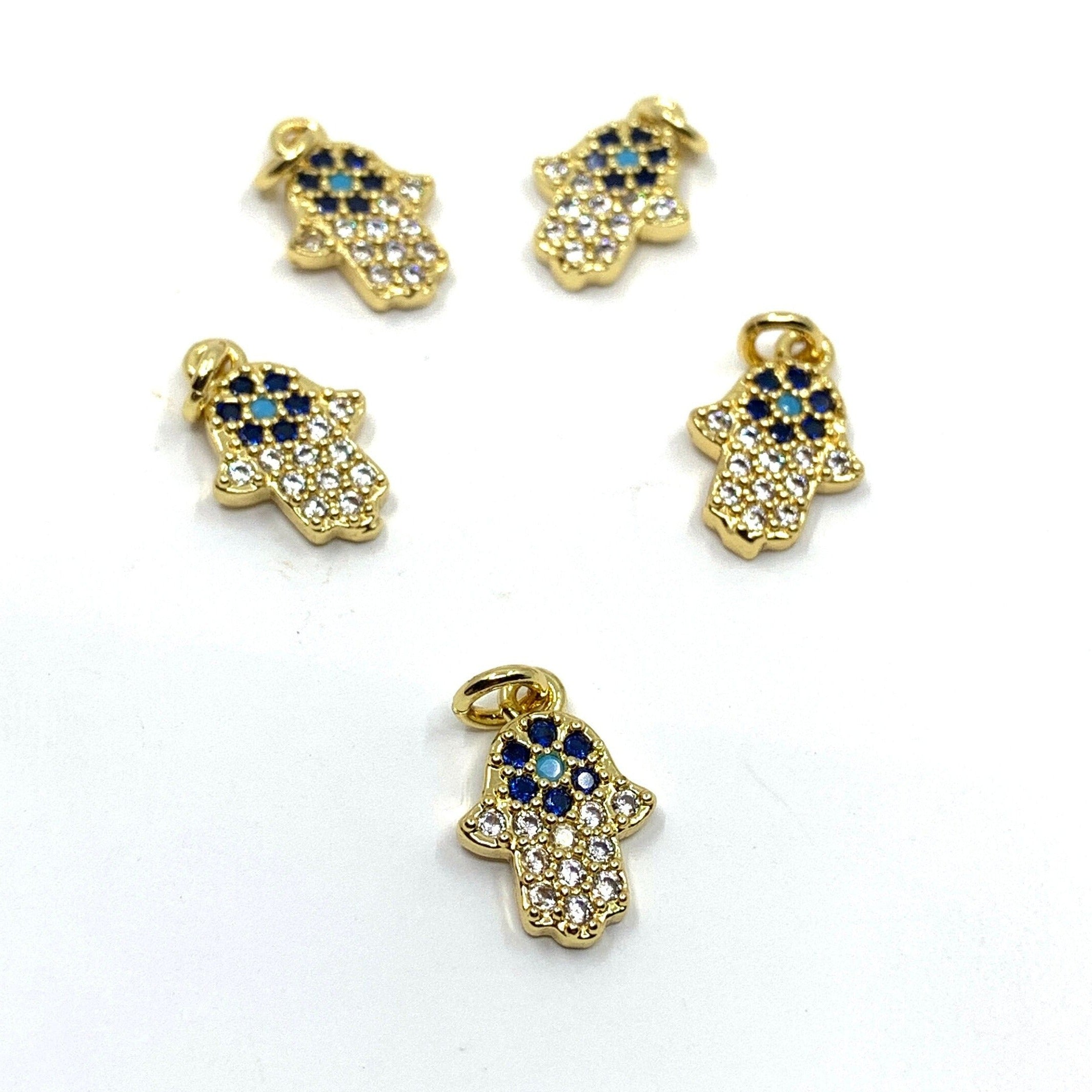 Mini Evil Eye Hamsa Charm