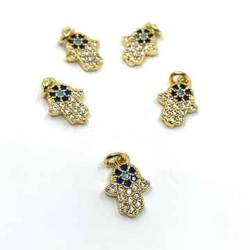 Mini Evil Eye Hamsa Charm