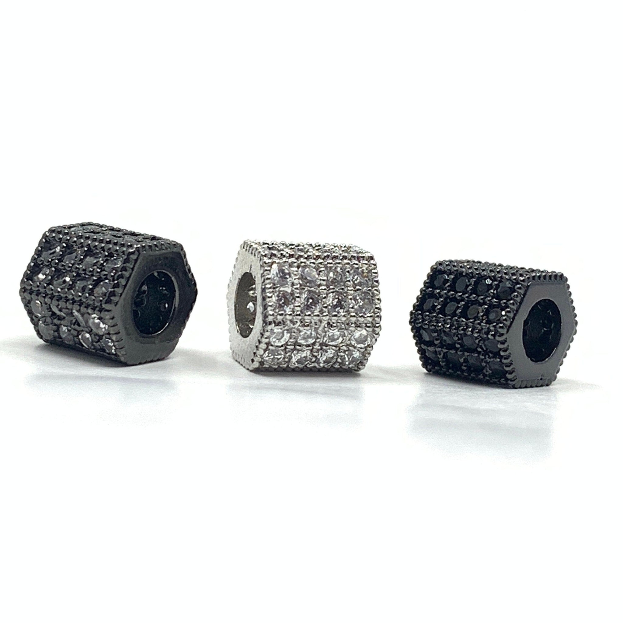 Swarovski 80201 BeCharmed Pavé Square Bead 15mm Crystal Golden Shadow