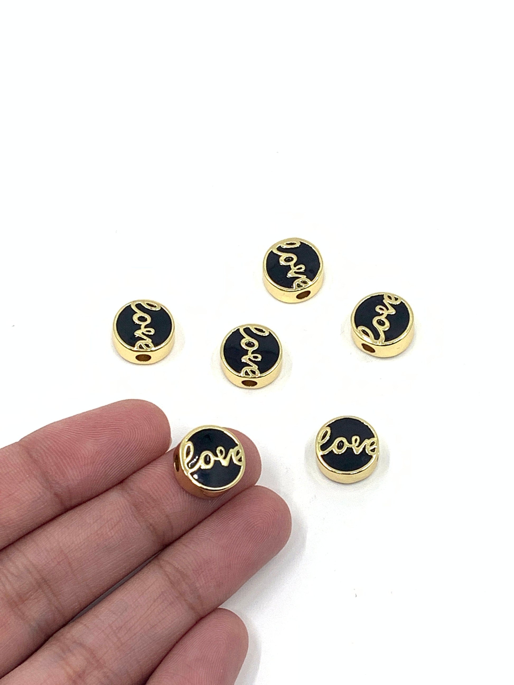 11mm Enamel Love Beads | Bellaire Wholesale