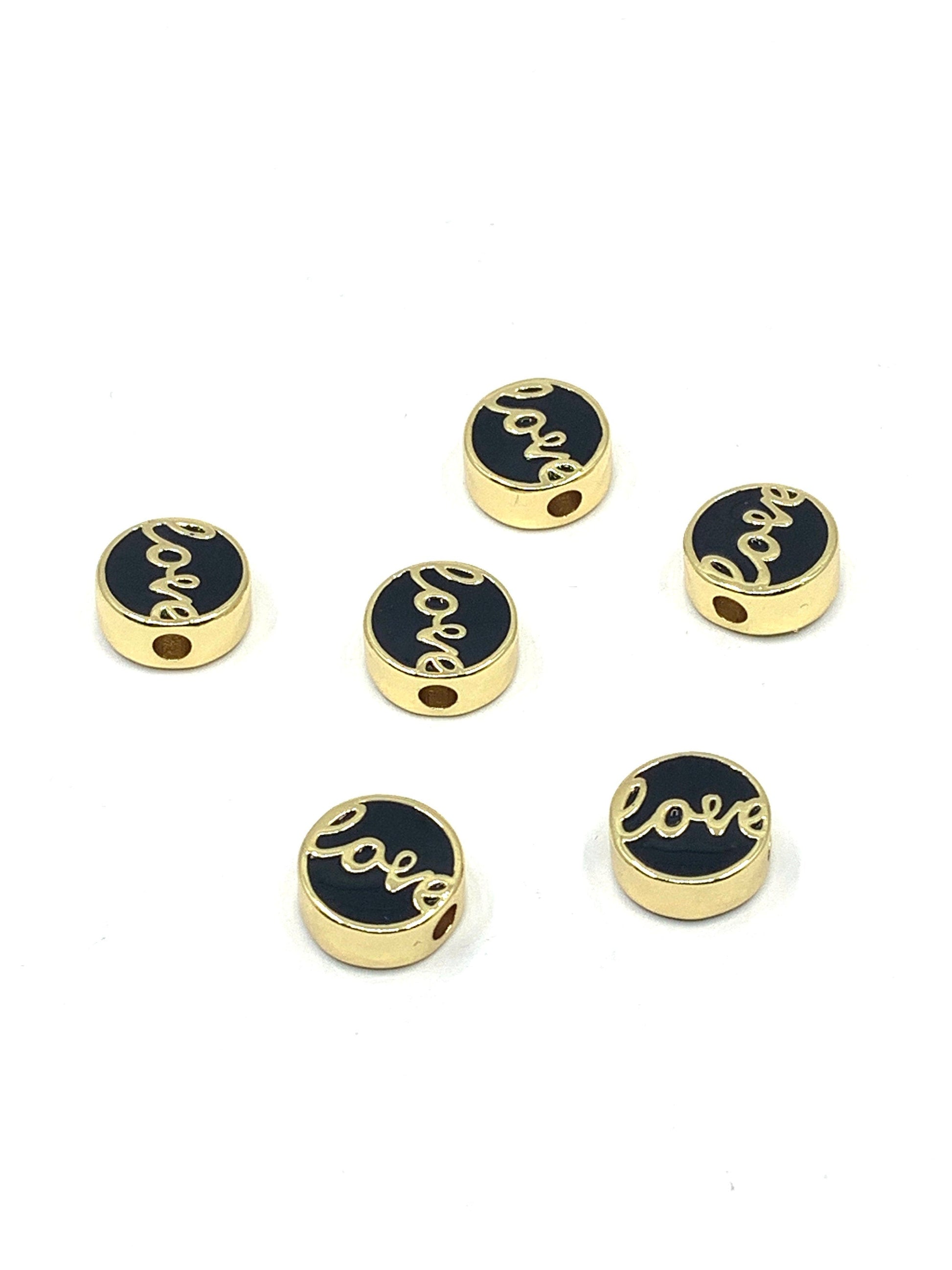 11mm Enamel Love Beads | Bellaire Wholesale
