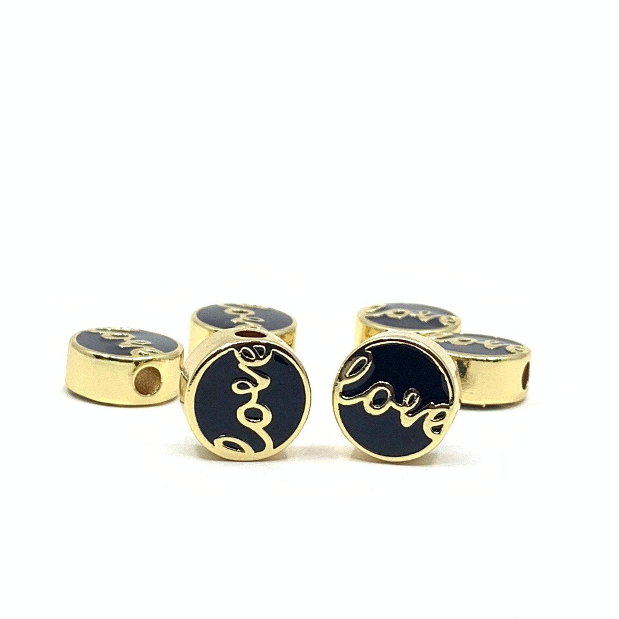 11mm Enamel Love Beads | Bellaire Wholesale