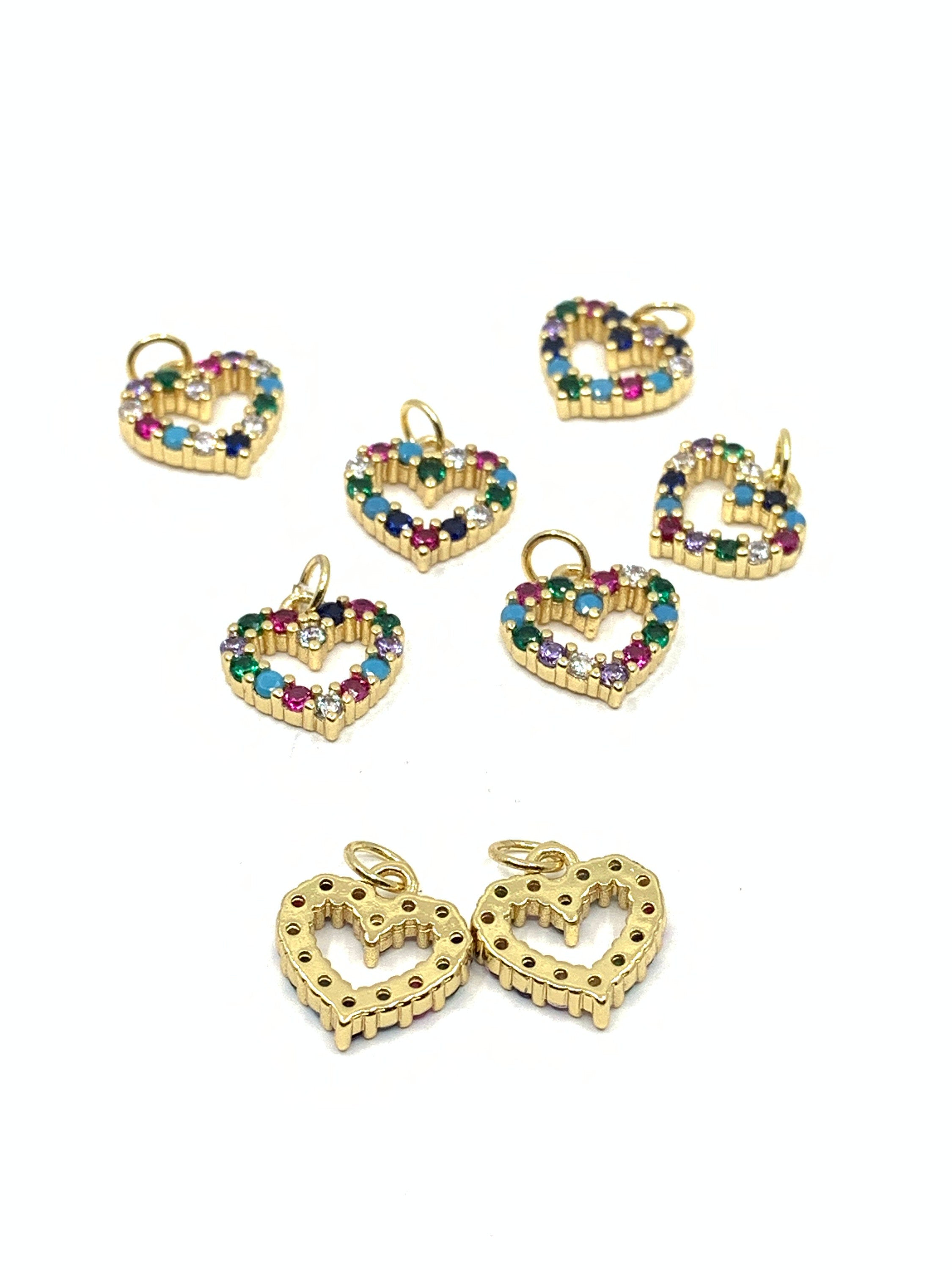 Heart of Colors: Cubic Zirconia Heart Pendant