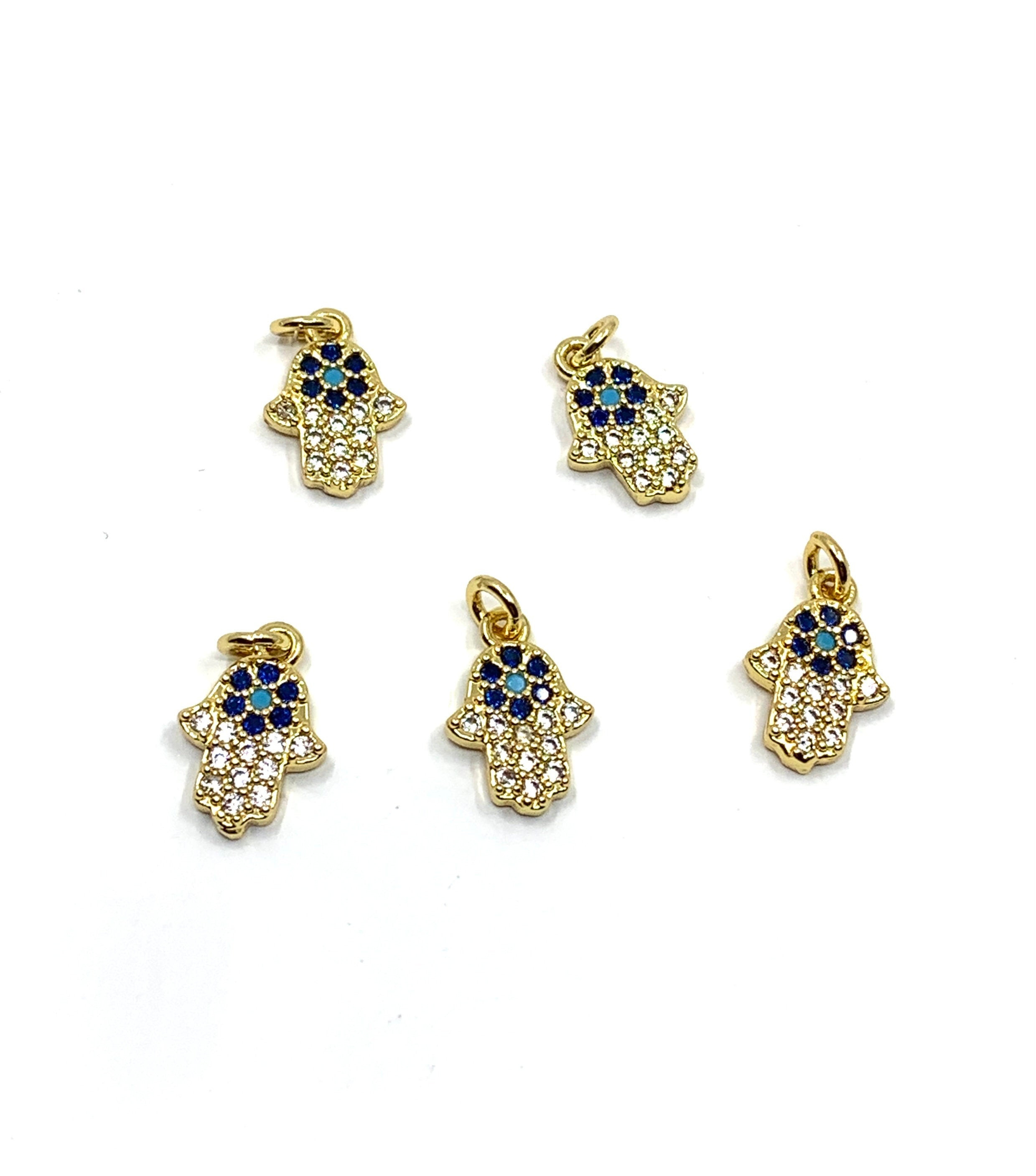 Mini Evil Eye Hamsa Charm