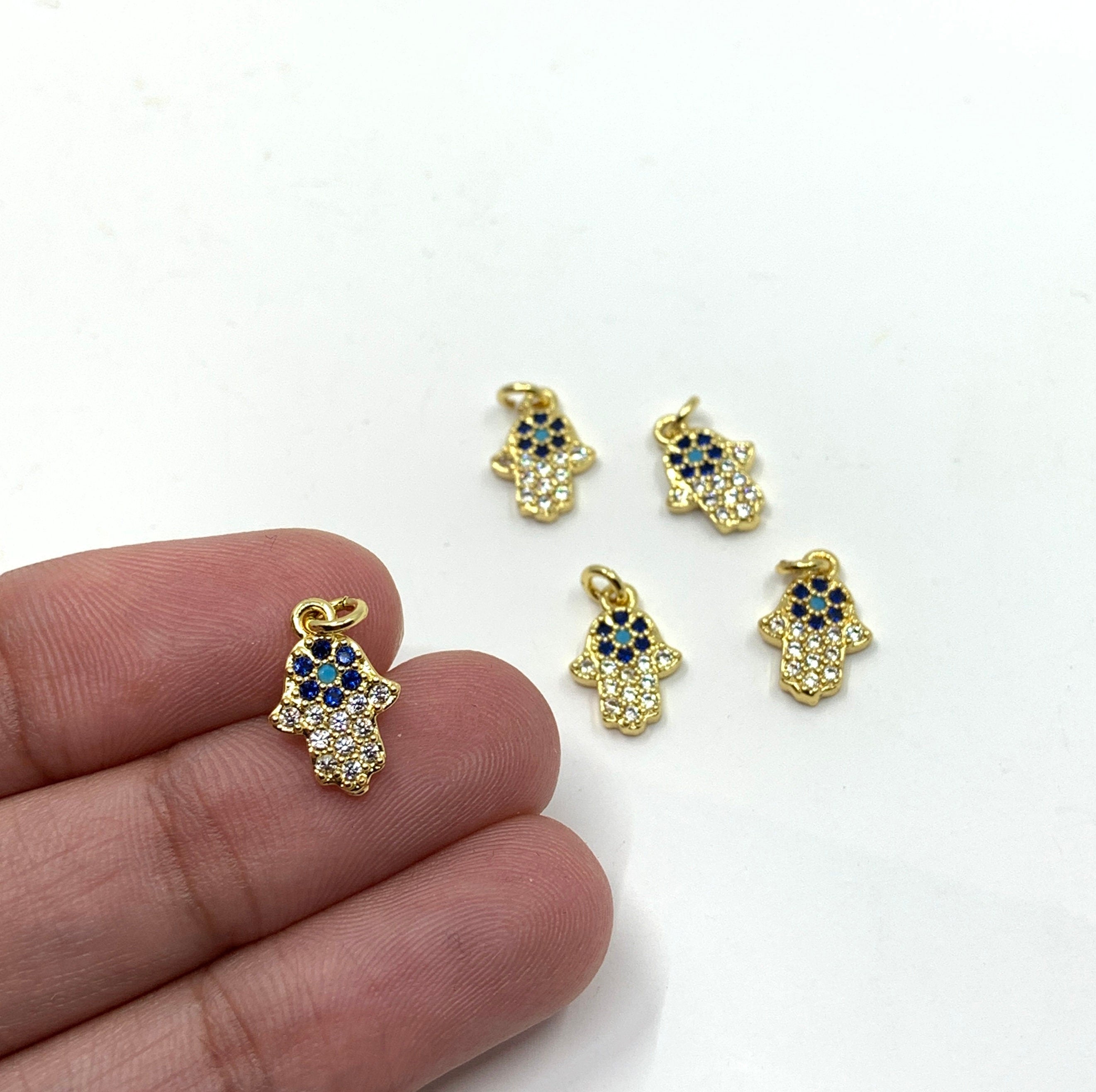 Mini Evil Eye Hamsa Charm