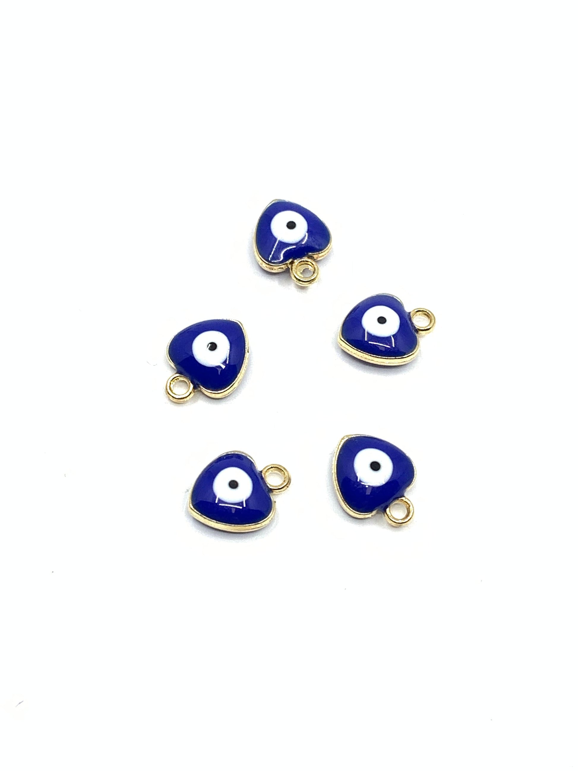 Heart Shape Pink Evil Eye Charm | Bellaire Wholesale