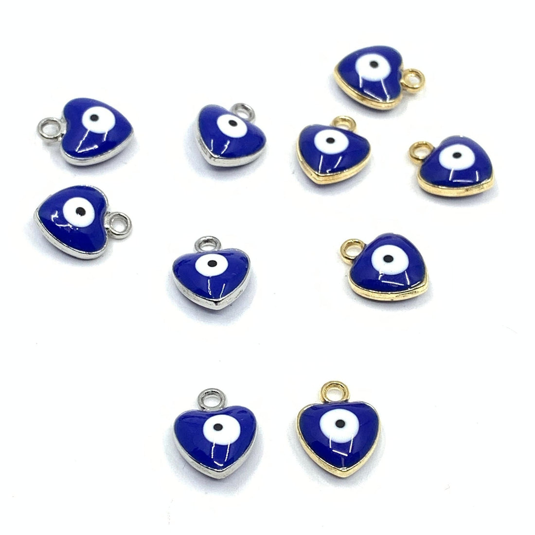 Heart Shape Pink Evil Eye Charm | Bellaire Wholesale