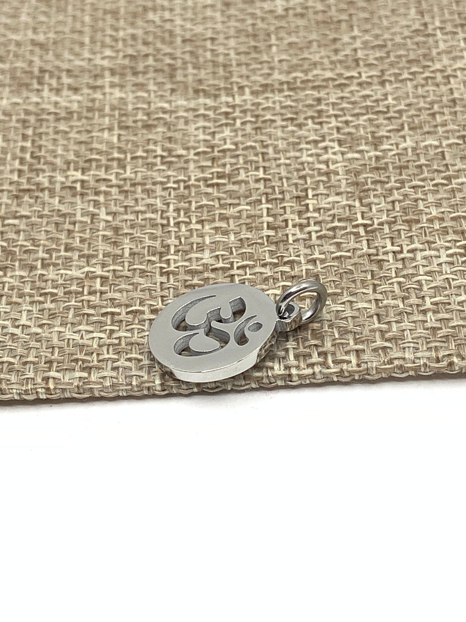 Stainless Steel Om Charm | Bellaire Wholesale