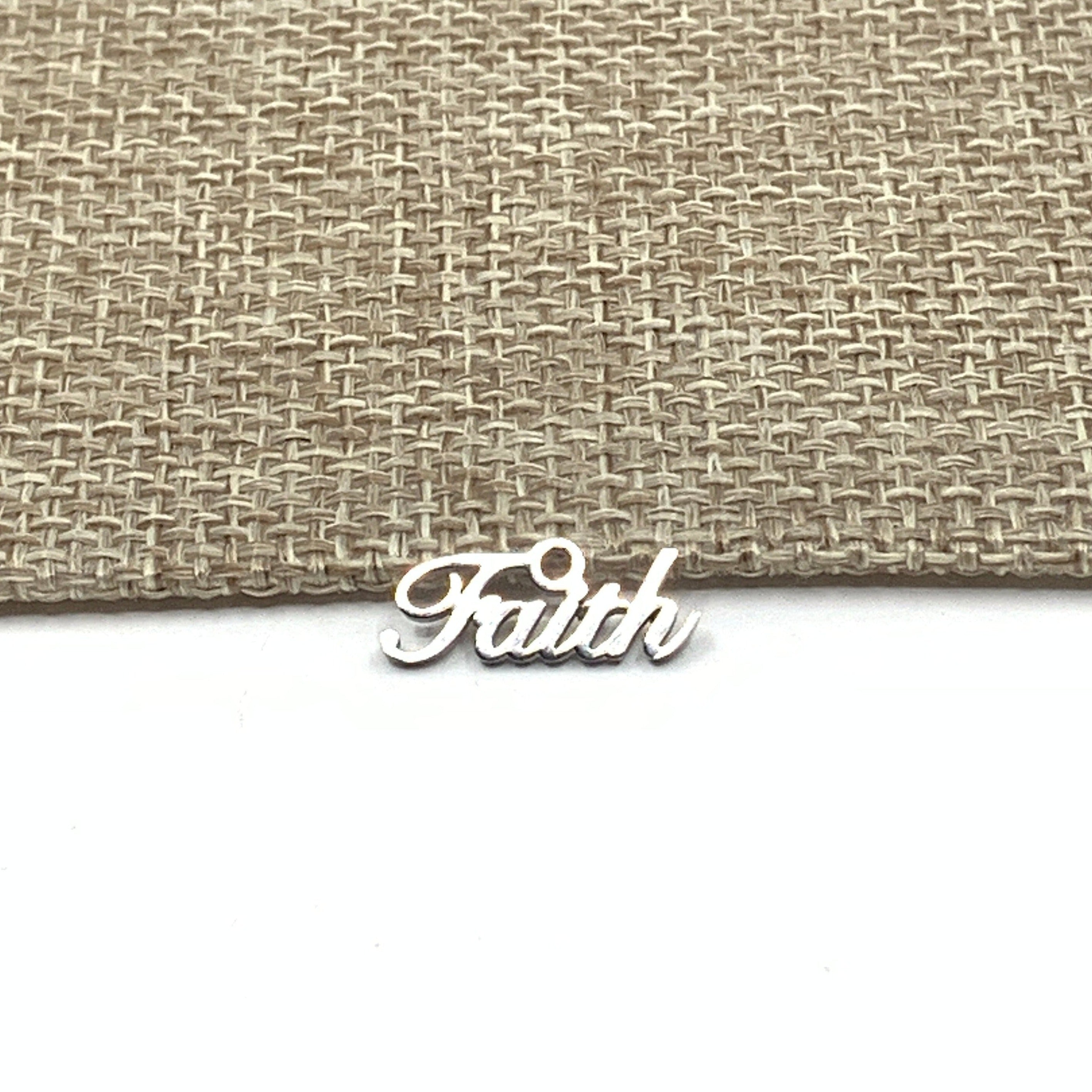 Stainless Steel Faith Charms | Bellaire Wholesale