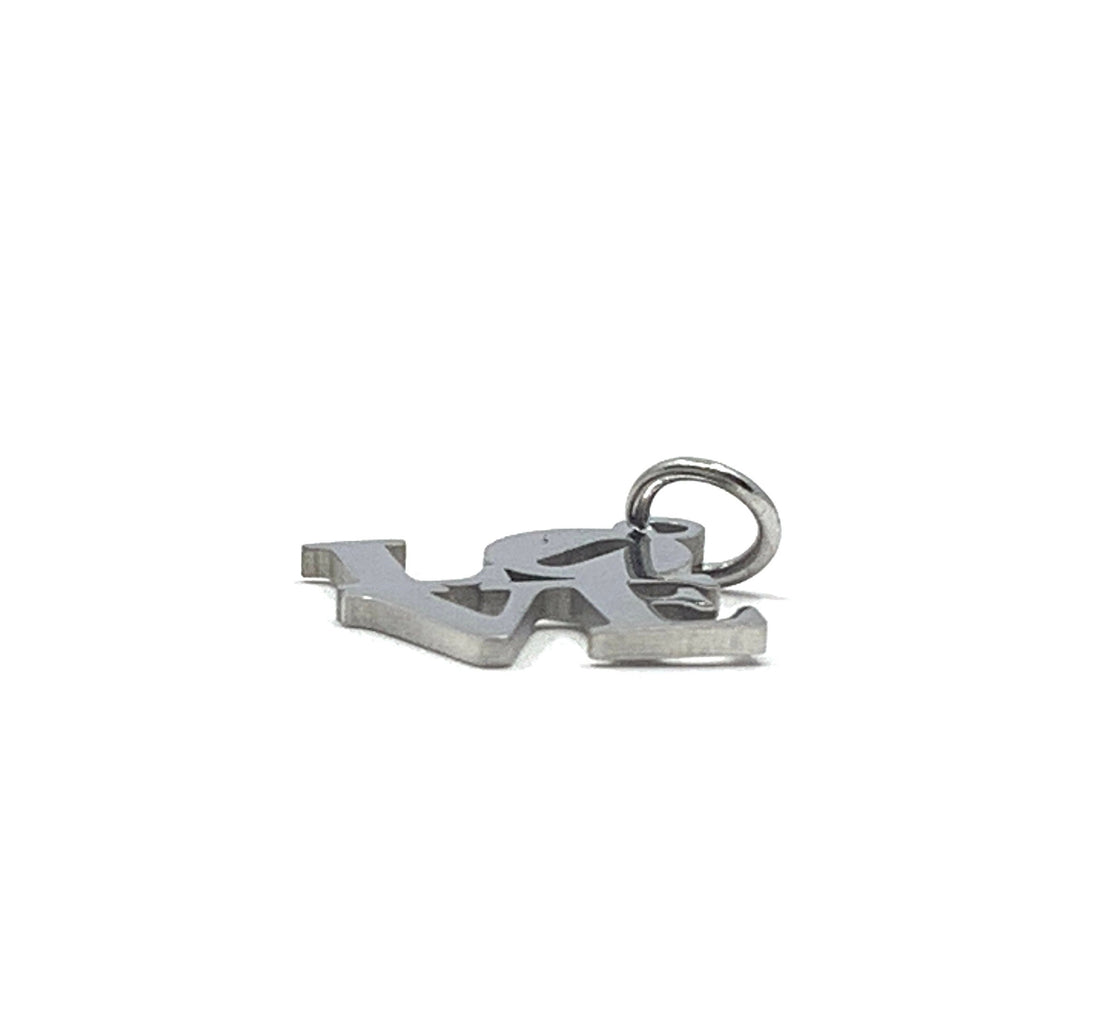 Stainless Steel Love Writing charm | Bellaire Wholesale