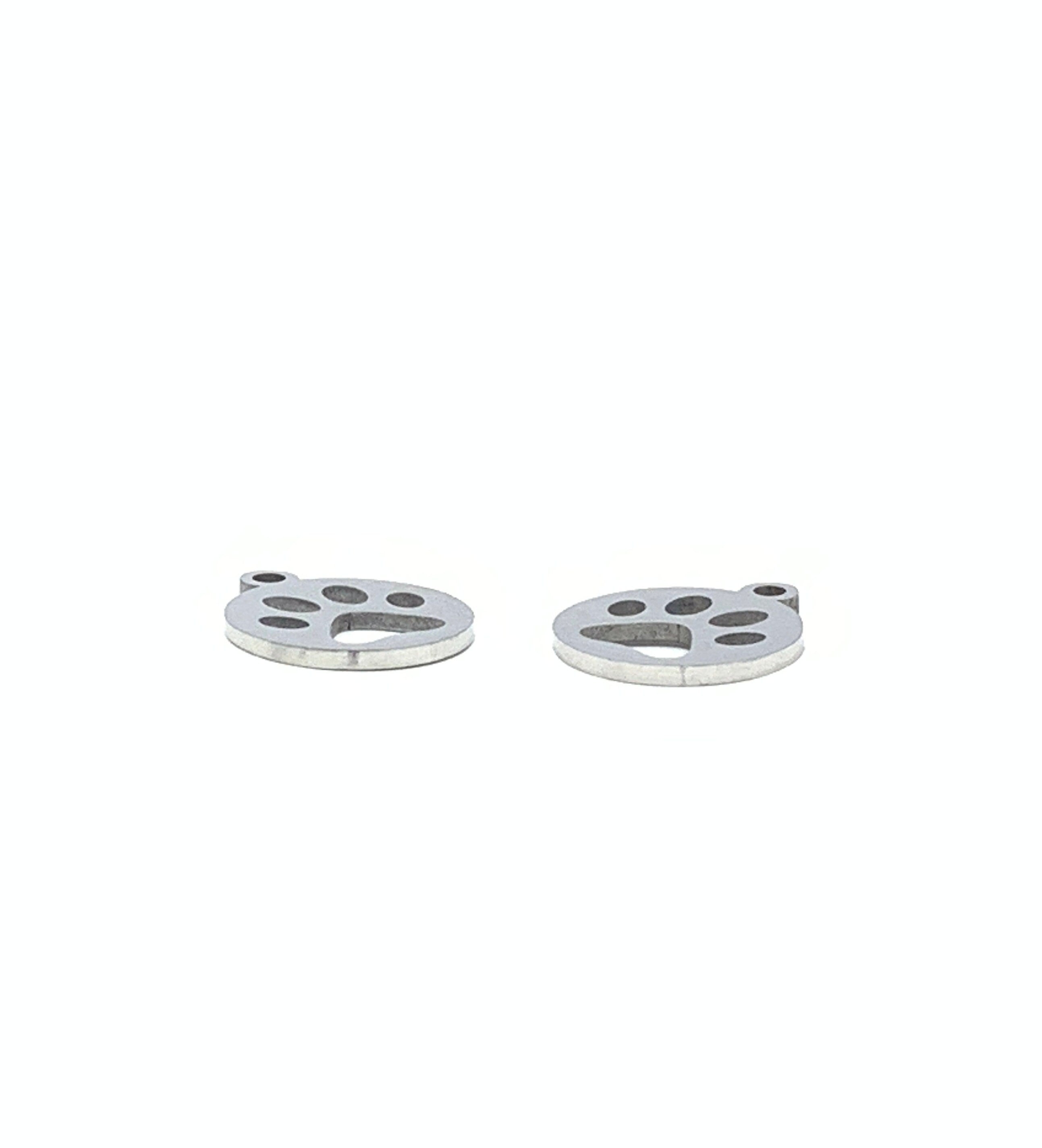 Stainless Steel Paw Print Charm | Bellaire Wholesale