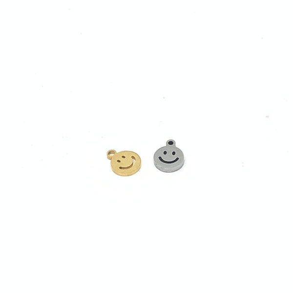 Stainless Steel Smiley Charm | Bellaire Wholesale