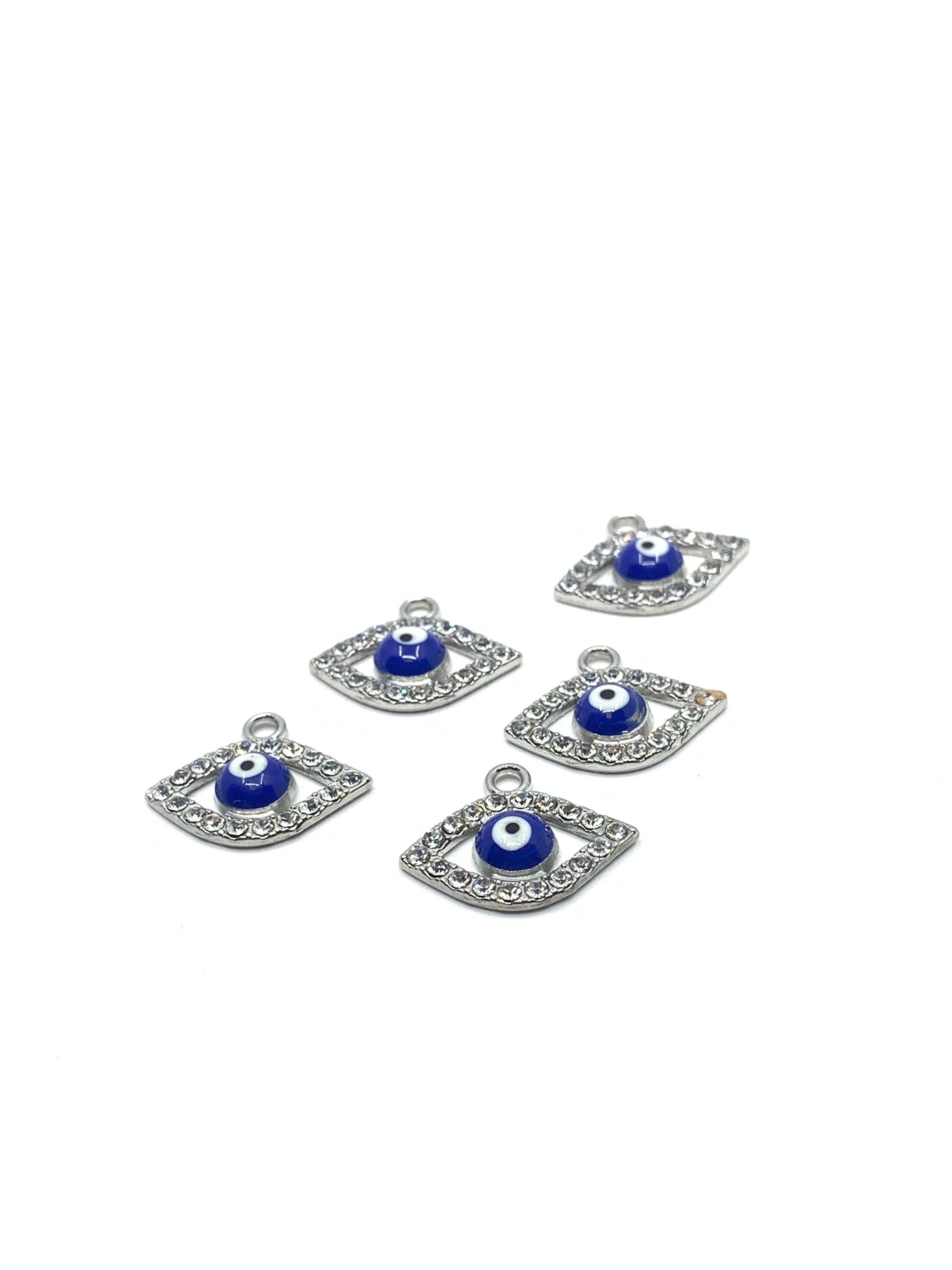 Evil eye jewelry making charms
