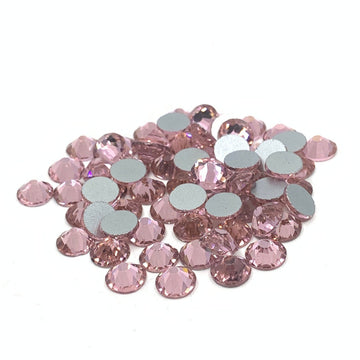 Non Hotfix Light Pink Rhinestone Flatbacks, ss20, ss30