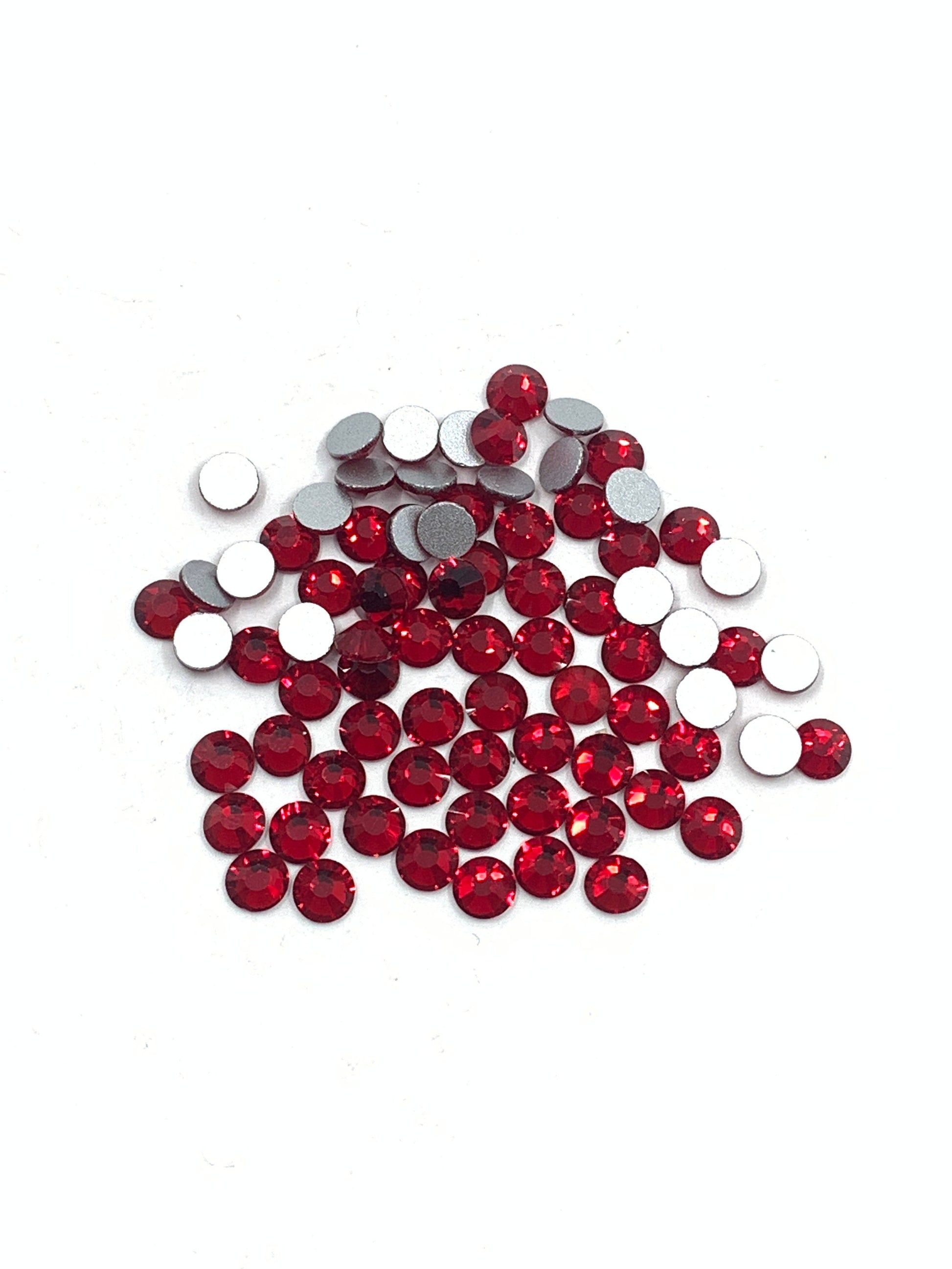 Non Hotfix Red Rhinestone Flatbacks