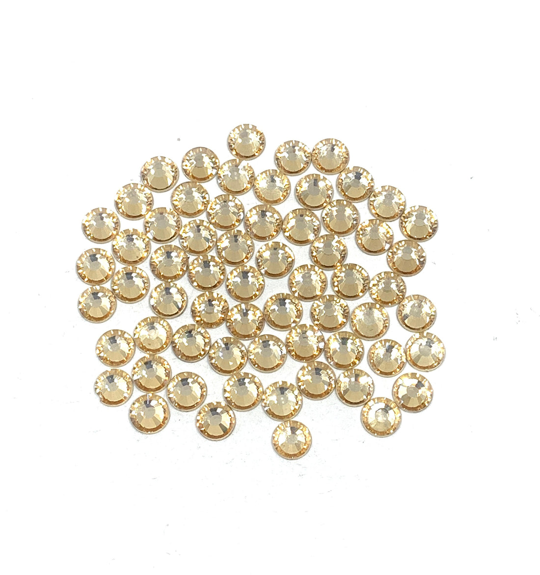 Non Hotfix Golden Shadow Rhinestone Flatbacks with foil back