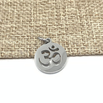 Stainless Steel Om Charm | Bellaire Wholesale